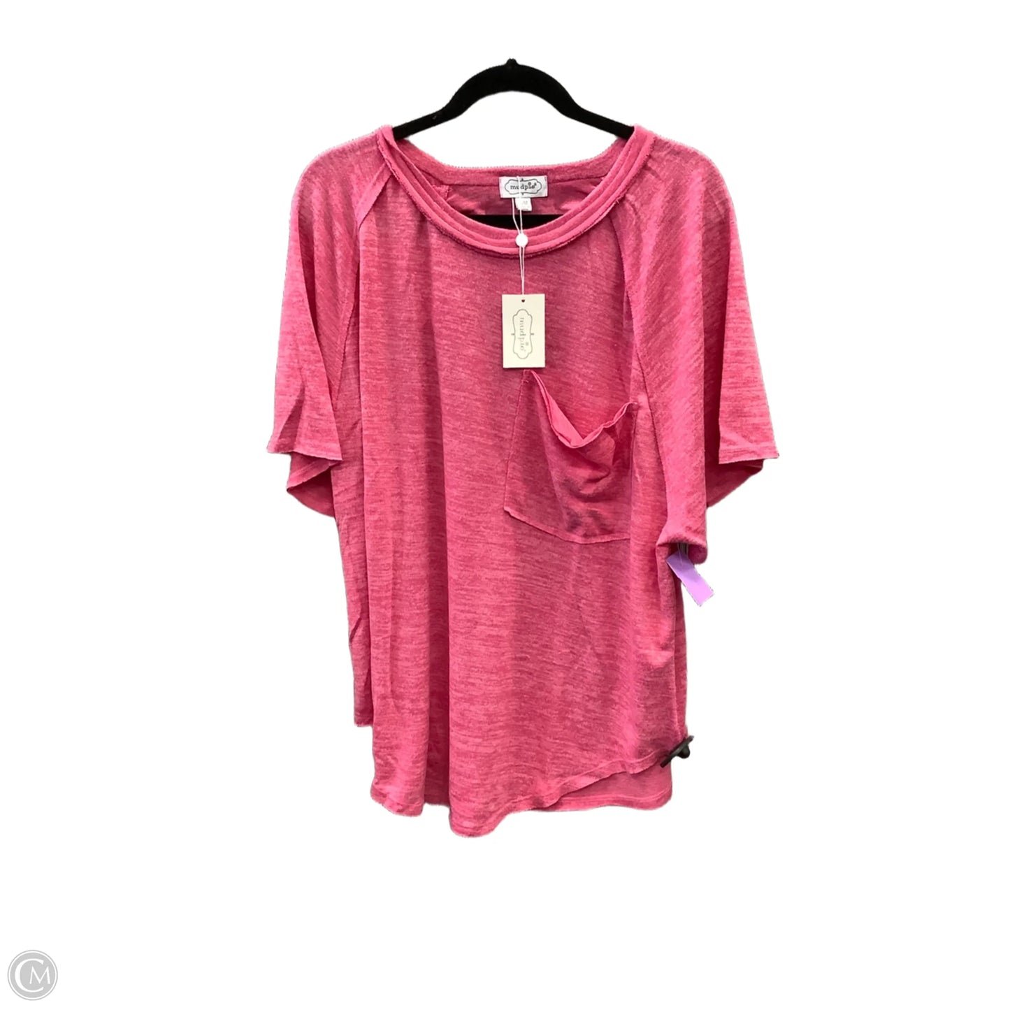 Top Short Sleeve By Mudpie In Pink, Size: S