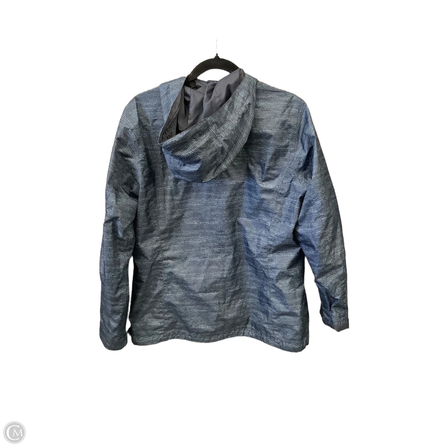 Jacket Windbreaker By Columbia In Blue, Size: L