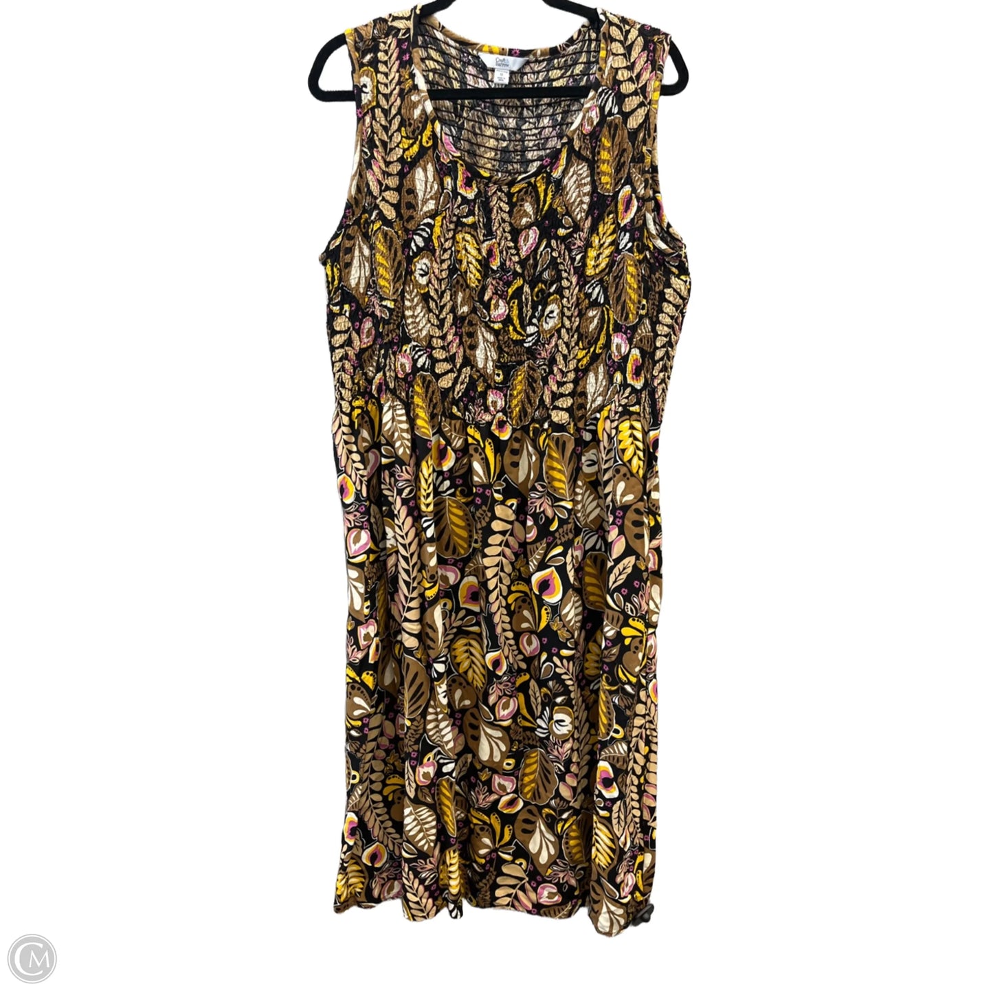 Dress Casual Maxi By Croft And Barrow In Multi-colored, Size: 1x