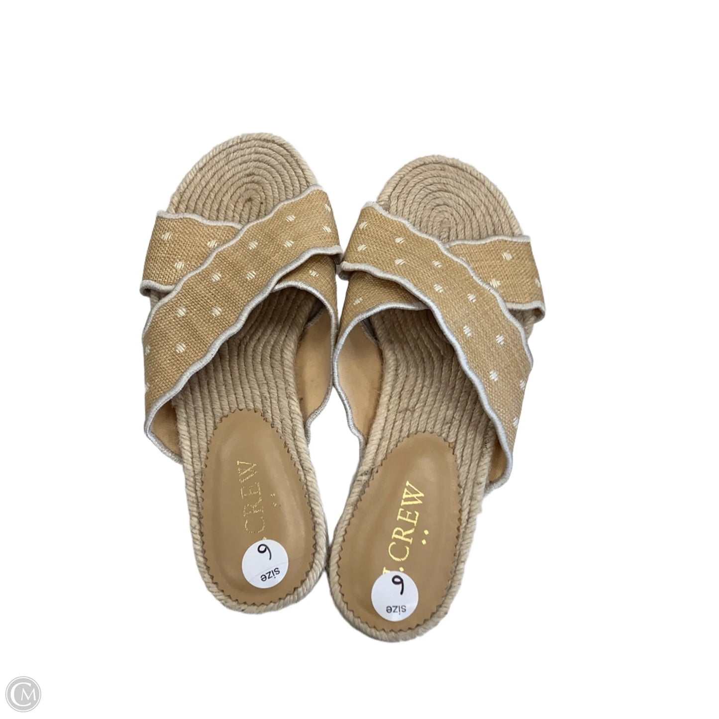 Sandals Flats By J. Crew In Tan, Size: 6