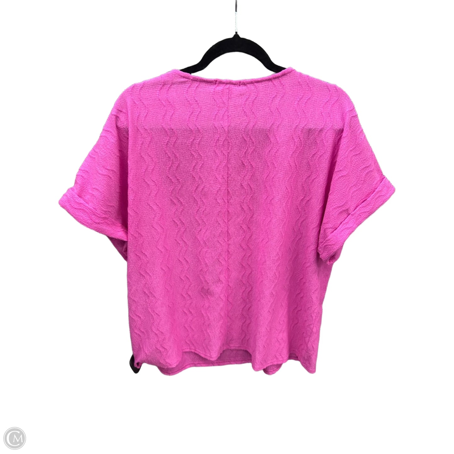 Top Short Sleeve By Andree By Unit In Pink, Size: M