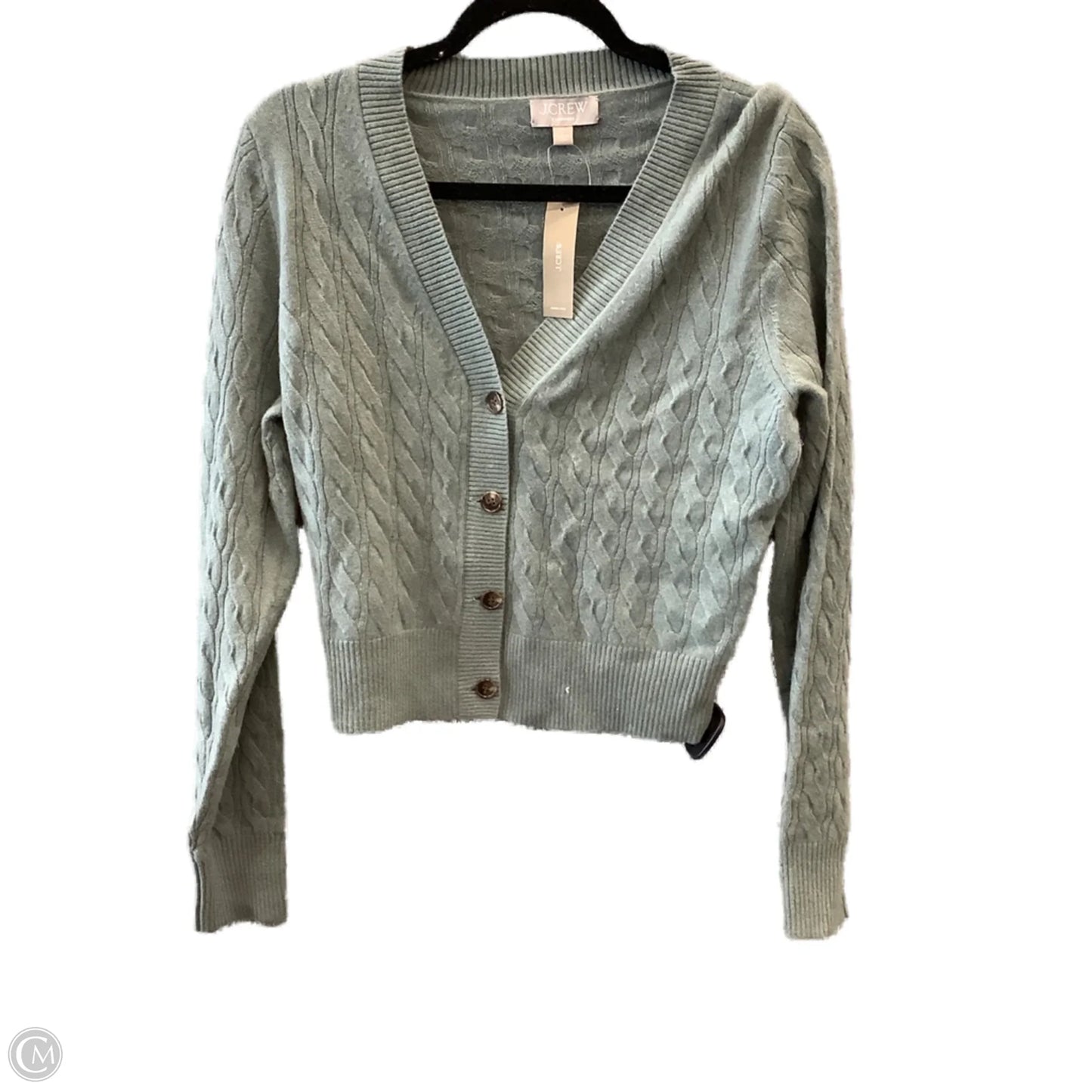 Sweater Cardigan Cashmere By J. Crew In Grey, Size: L
