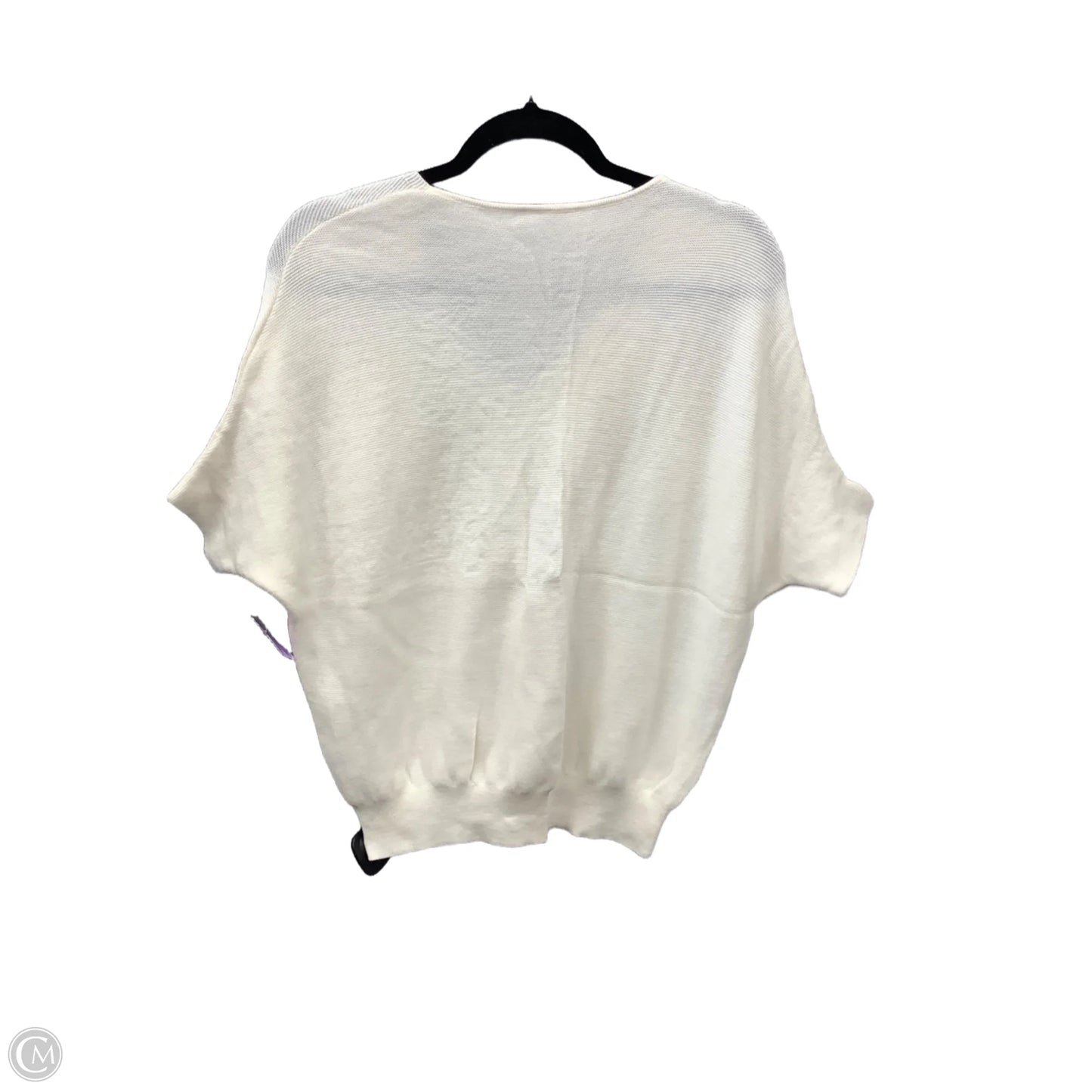 Sweater Short Sleeve By Clothes Mentor In Cream, Size: S
