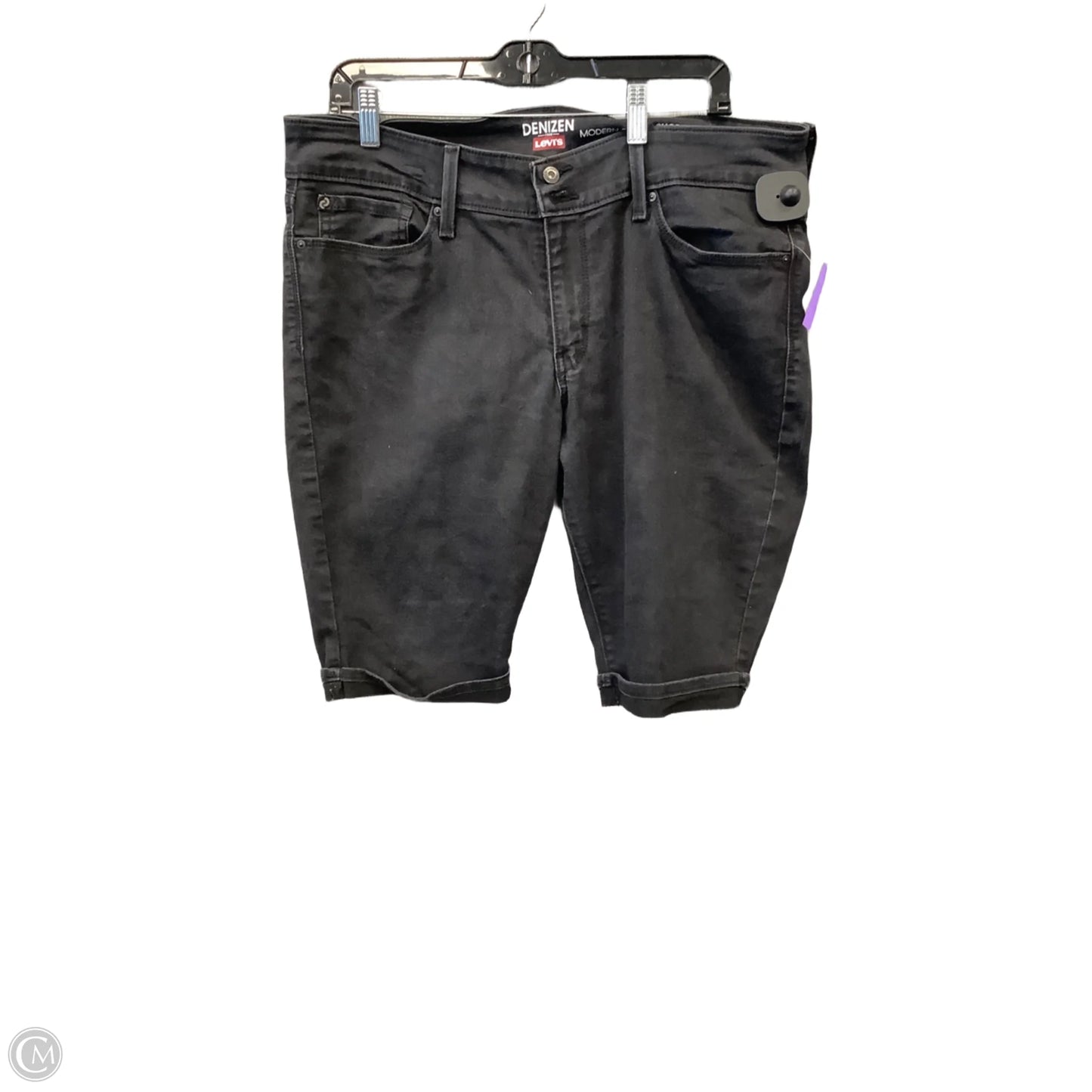 Shorts By Denizen By Levis In Black Denim, Size: 18