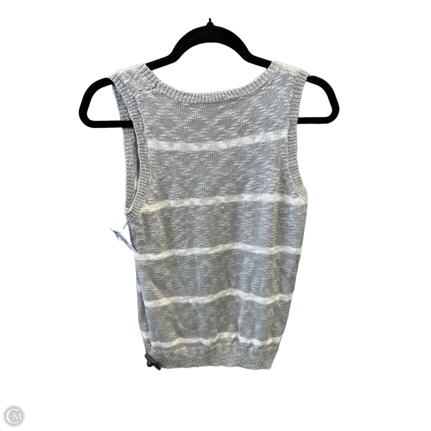 Vest Sweater By Hem & Thread In Grey, Size: M