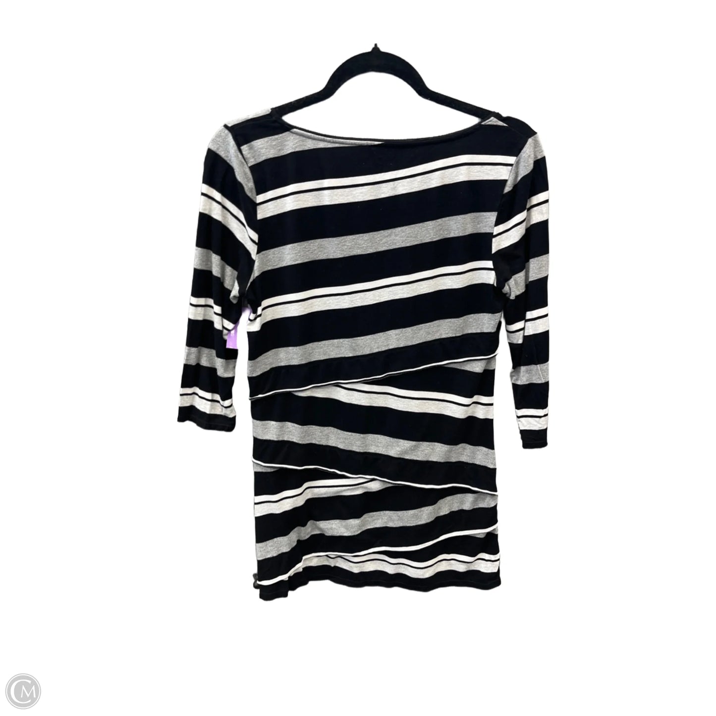 Top Long Sleeve By White House Black Market In Striped Pattern, Size: S