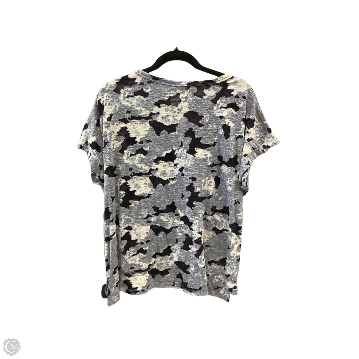 Top Short Sleeve By Time And Tru In Blue, Size: Xl