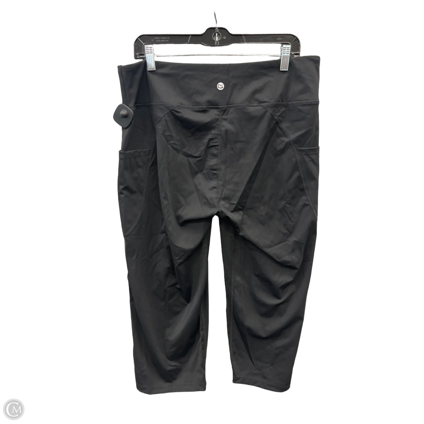 Athletic Capris By Clothes Mentor In Black, Size: Xxl