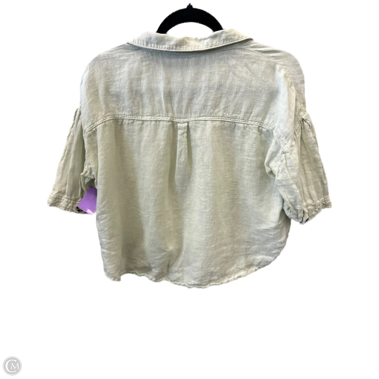 Top Short Sleeve By Zara In Green, Size: S