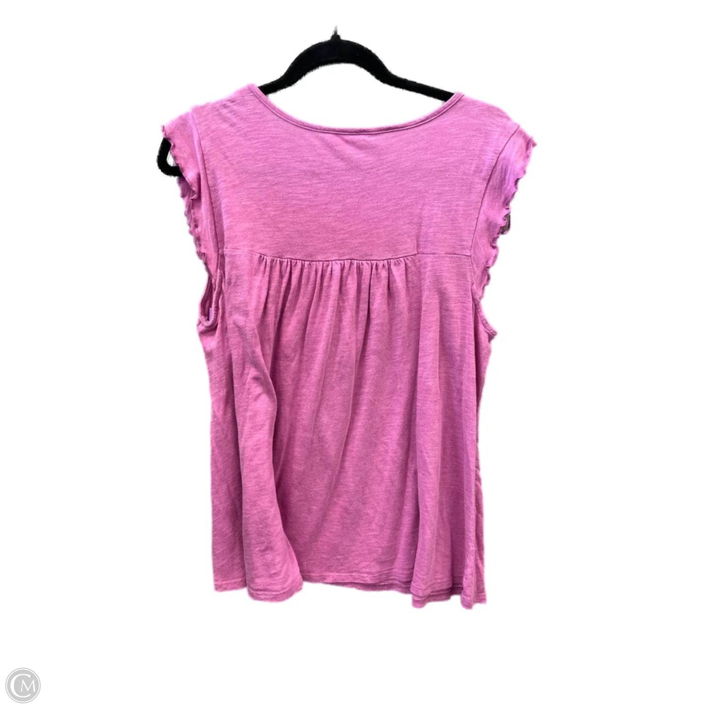 Top Short Sleeve By Terra & Sky In Pink, Size: Xl