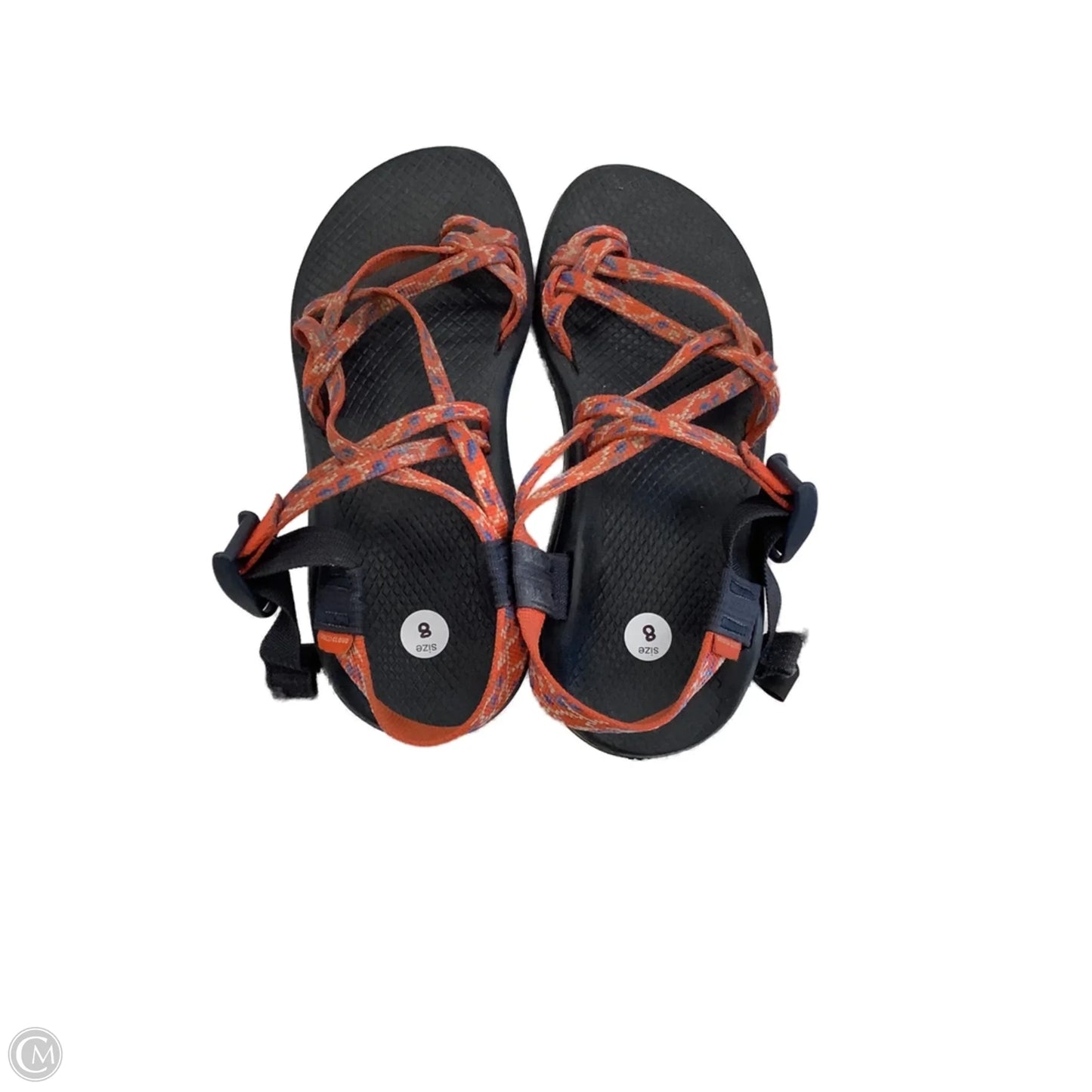 Sandals Flats By Chacos In Black & Orange, Size: 8