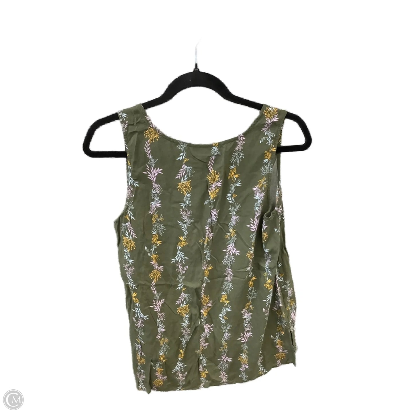 Top Sleeveless By Ana In Green, Size: S