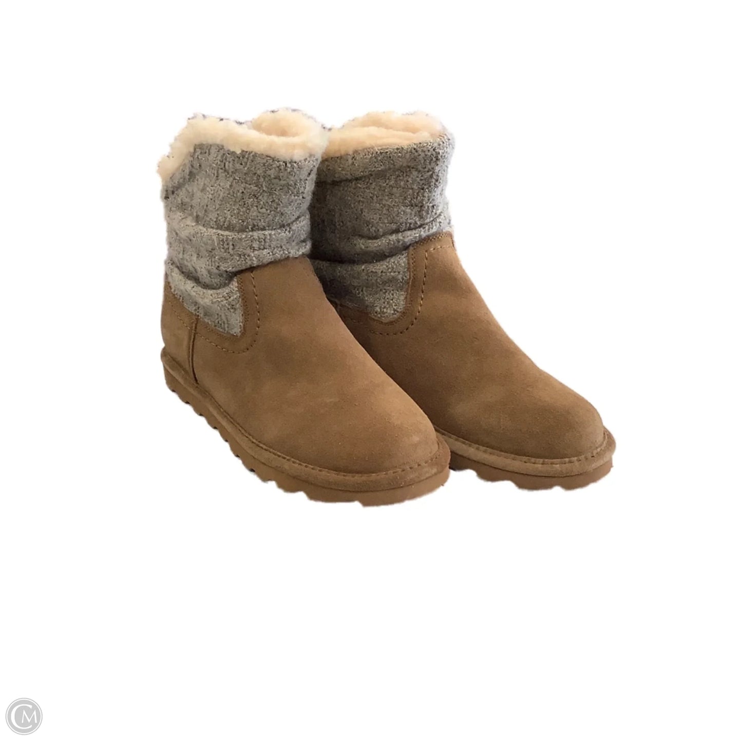 Boots Ankle Flats By Bearpaw In Brown, Size: 11