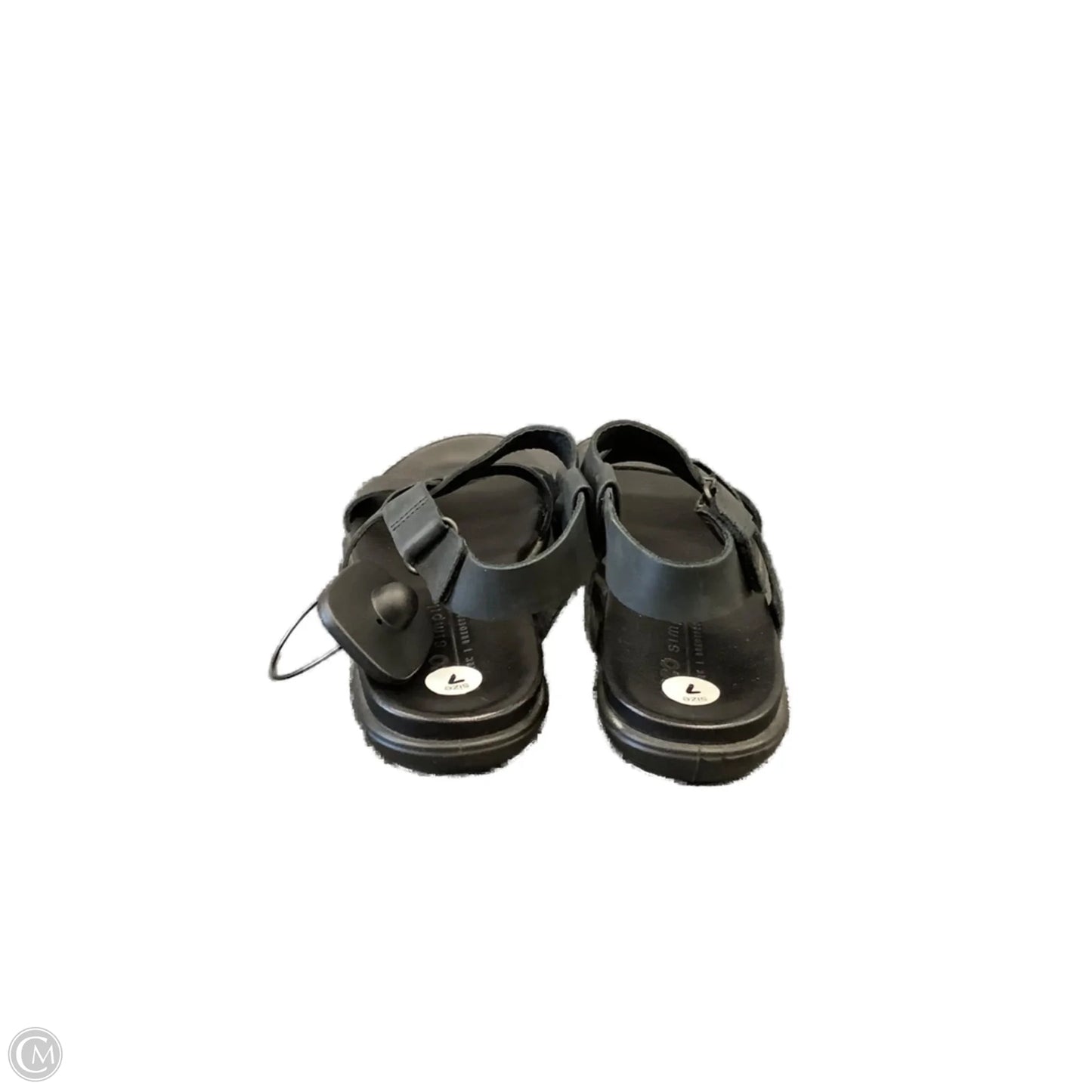 Sandals Flats By Ecco In Black, Size: 7