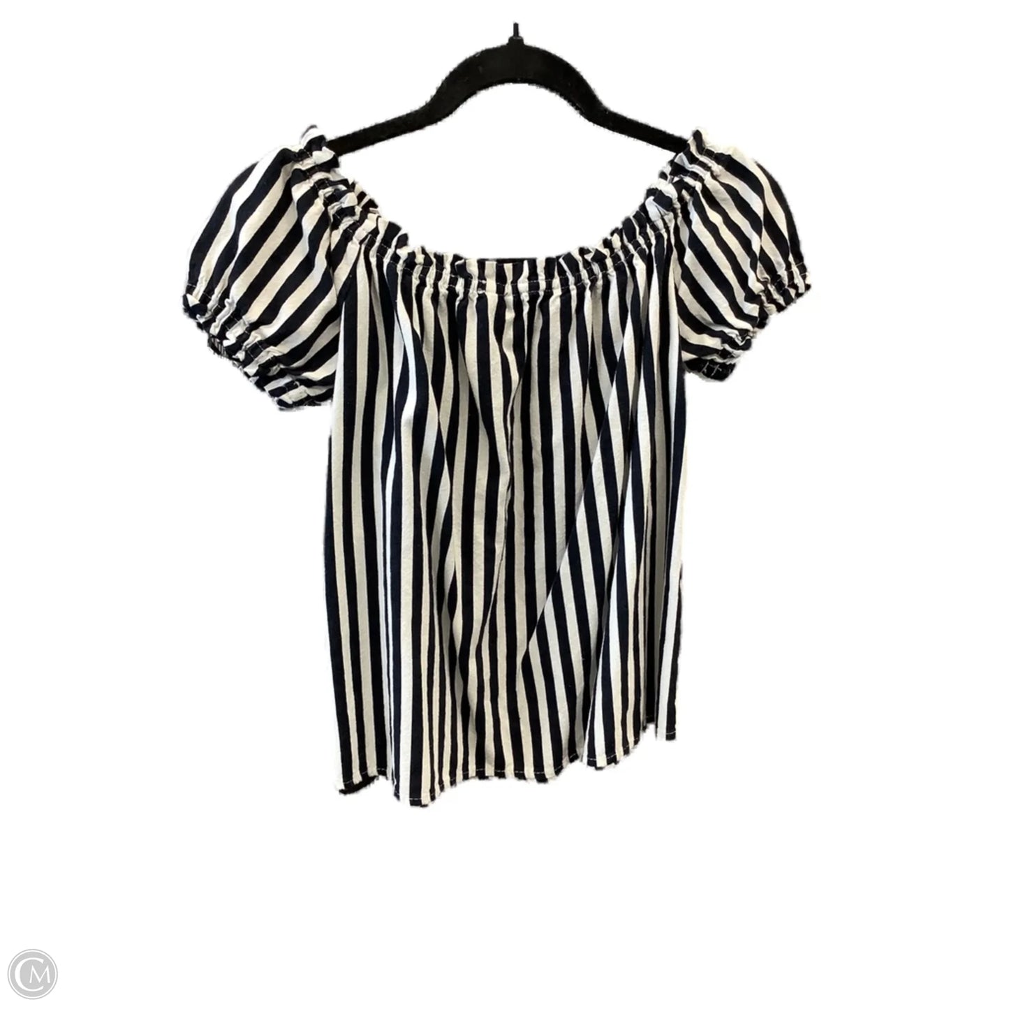 Top Short Sleeve By Vero Moda In Striped Pattern, Size: S