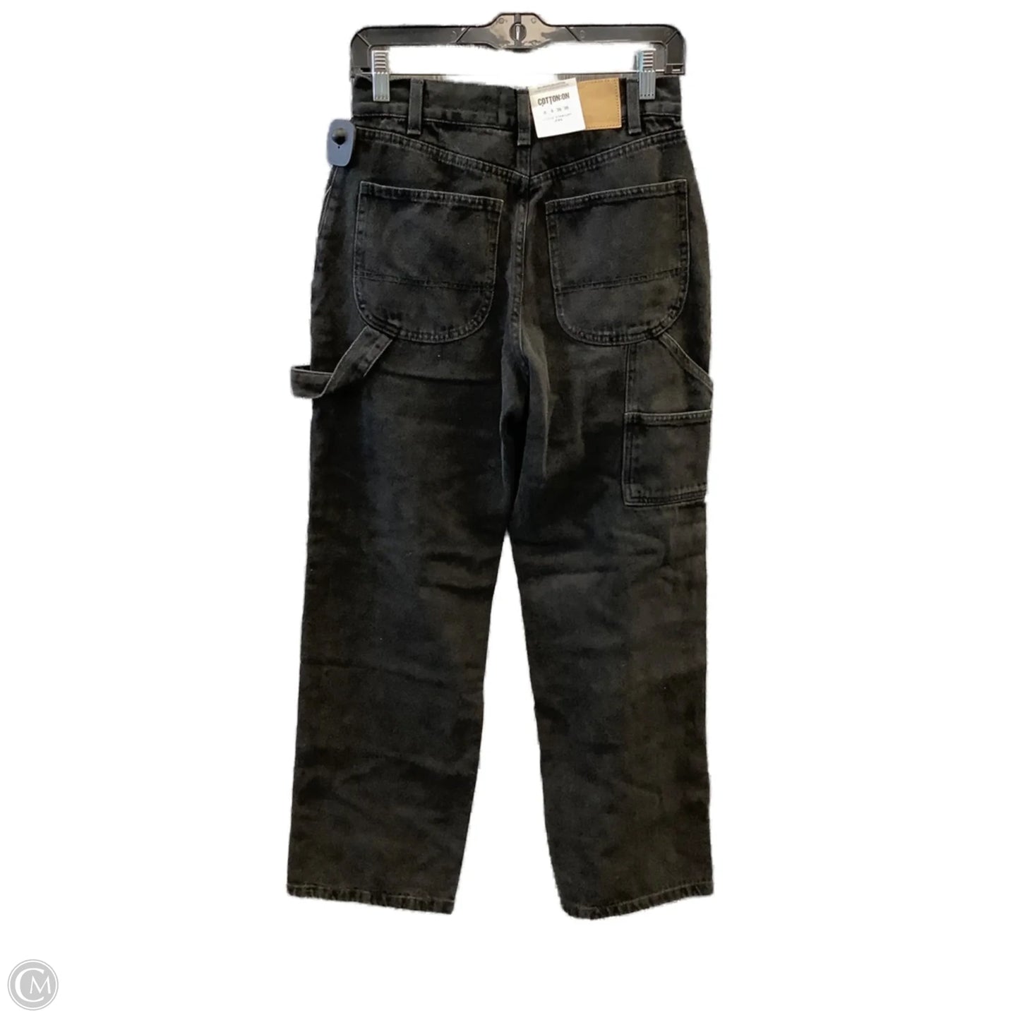 Jeans Straight By Cotton On In Black Denim, Size: 4