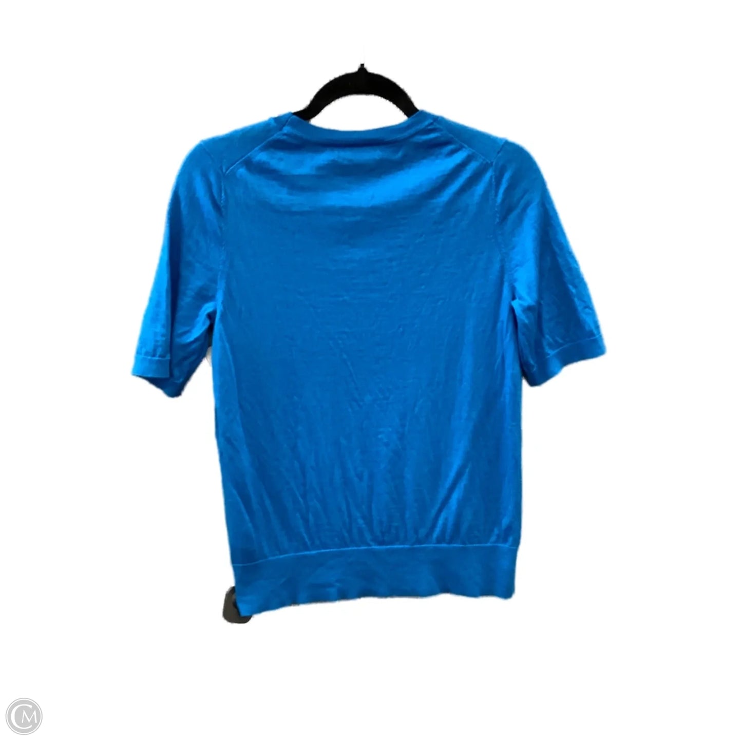 Top Short Sleeve By Banana Republic In Blue, Size: M