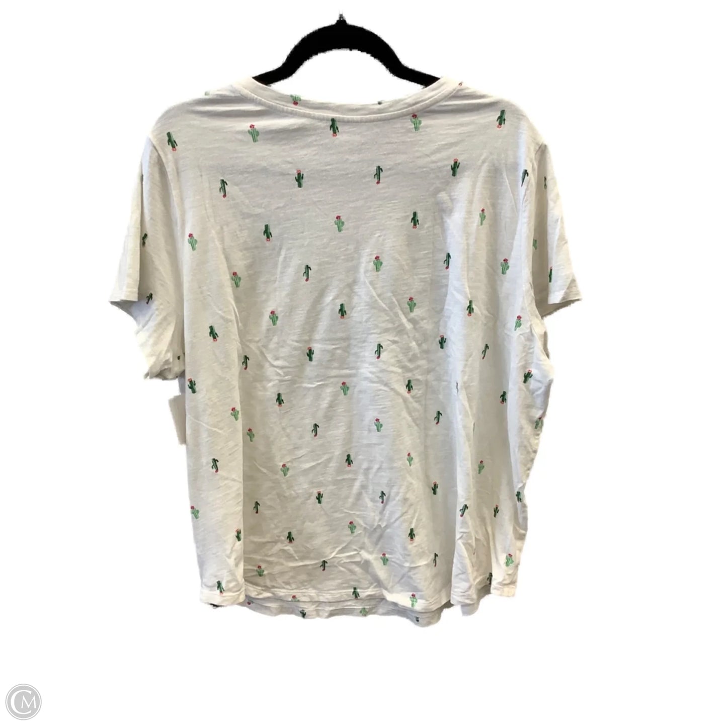 Top Short Sleeve By Old Navy In White, Size: Xxl