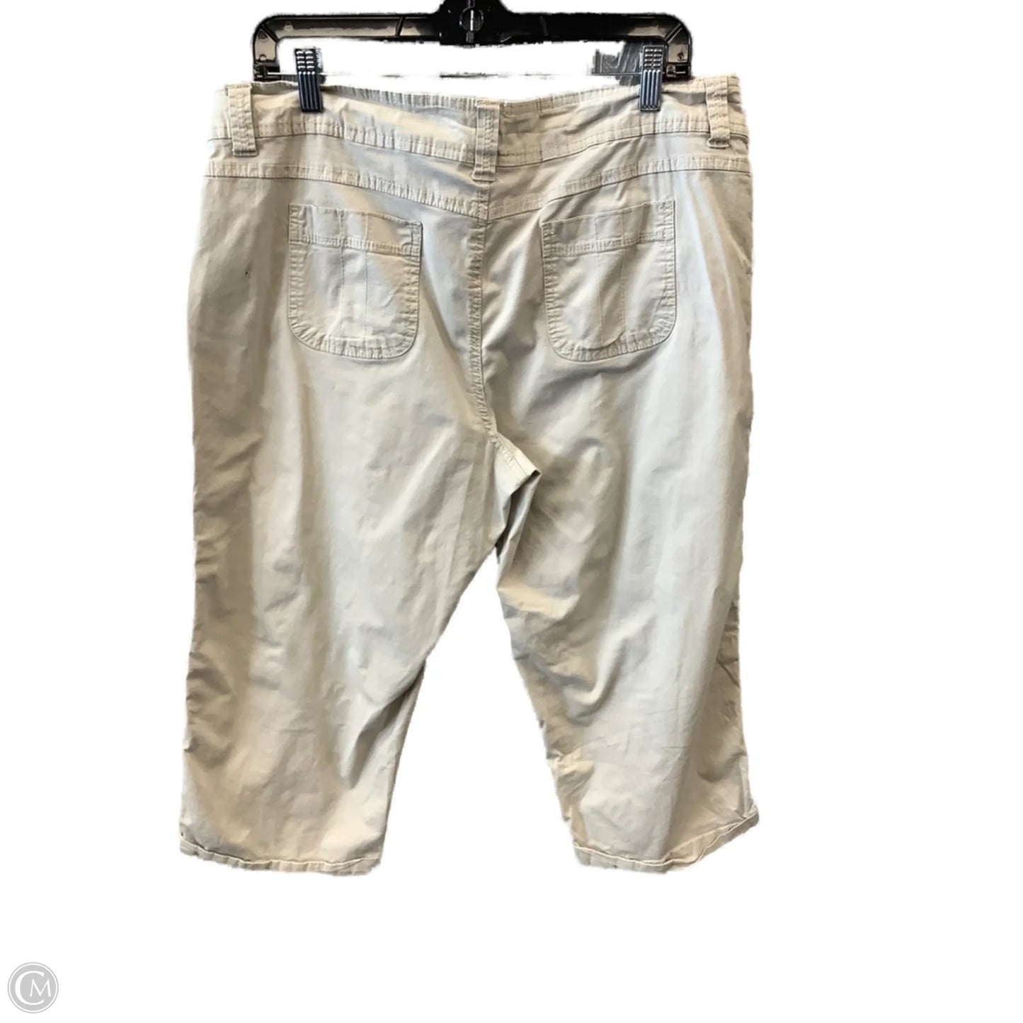 Capris By Clothes Mentor In Tan, Size: 14