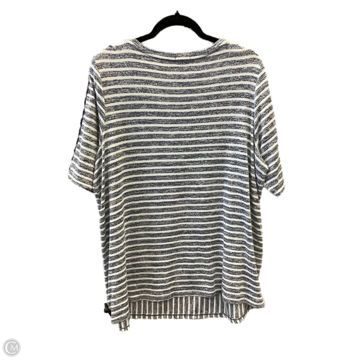 Top Short Sleeve By Westport In Striped Pattern, Size: 2x