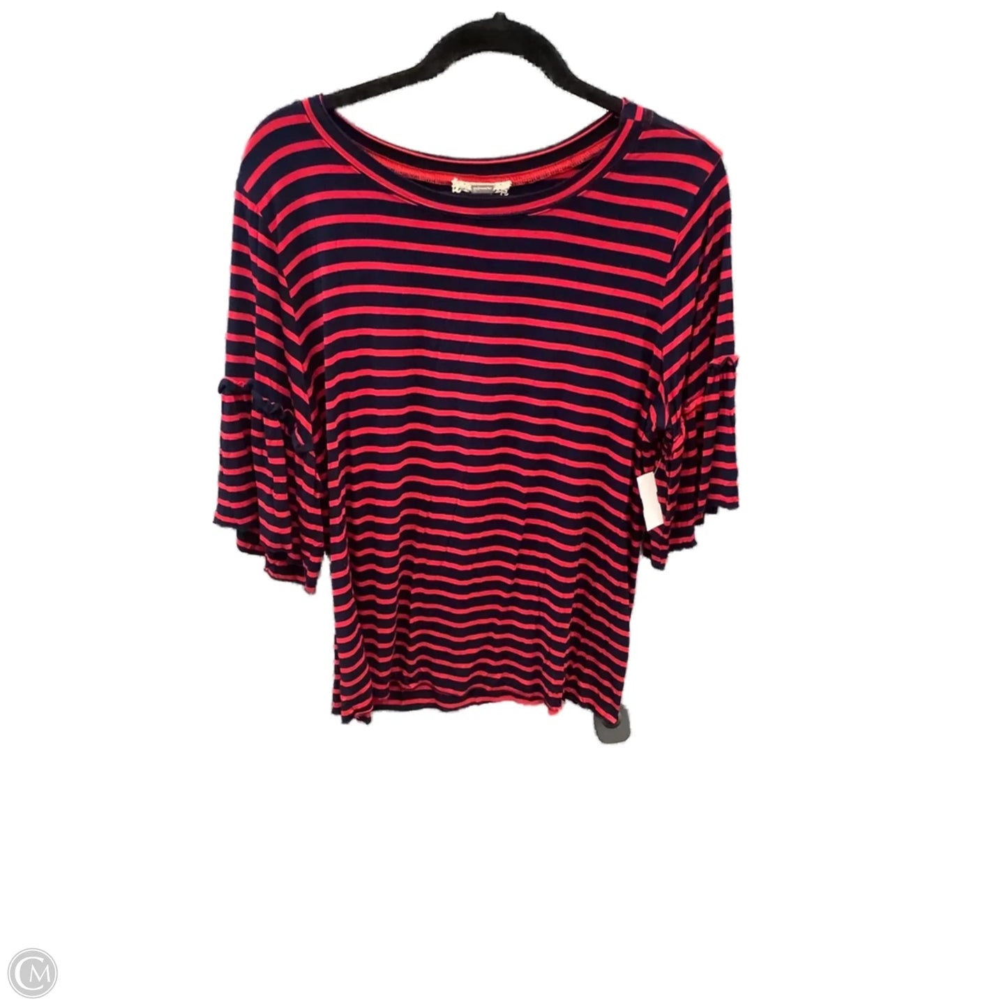 Top Short Sleeve By Clothes Mentor In Striped Pattern, Size: L