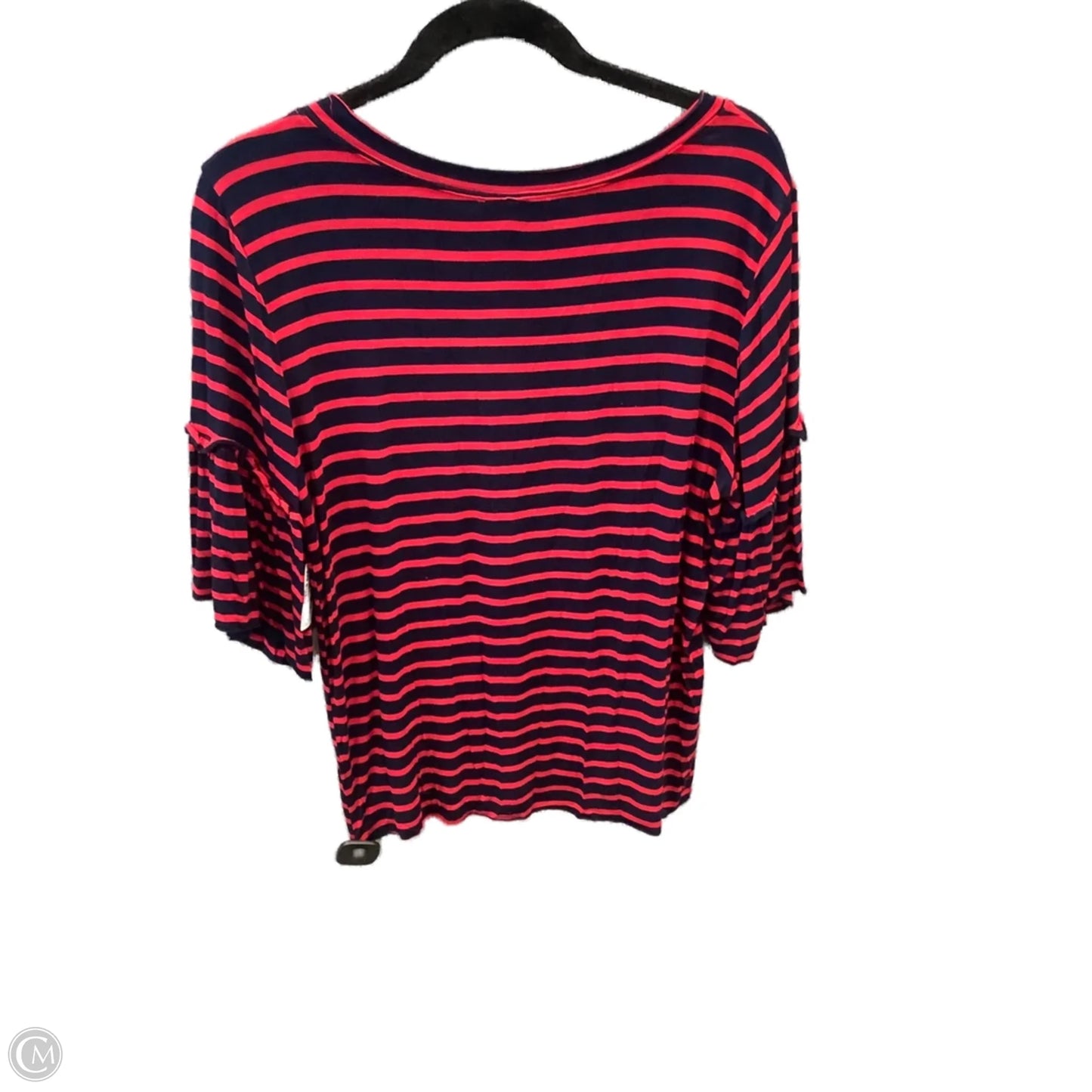 Top Short Sleeve By Clothes Mentor In Striped Pattern, Size: L