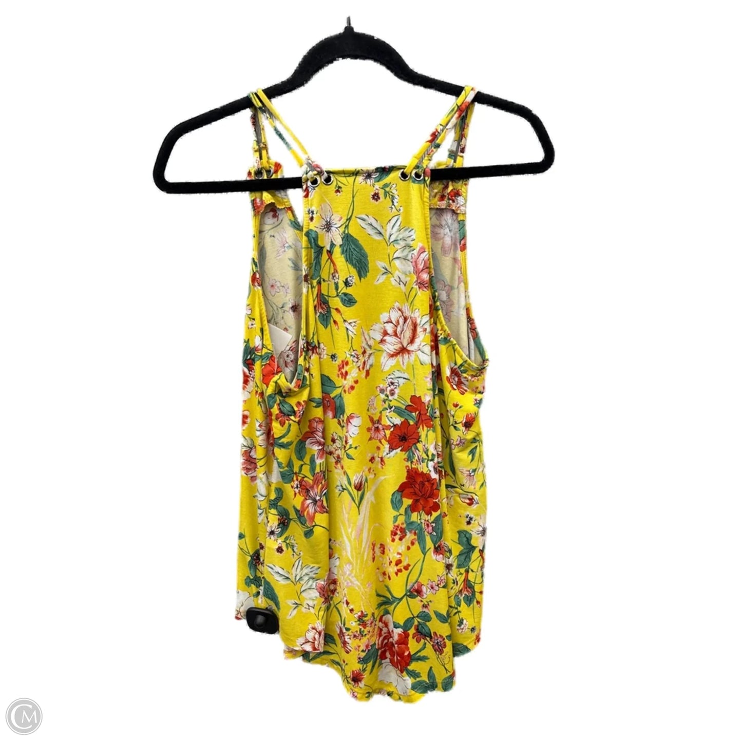 Top Sleeveless By Clothes Mentor In Yellow, Size: L