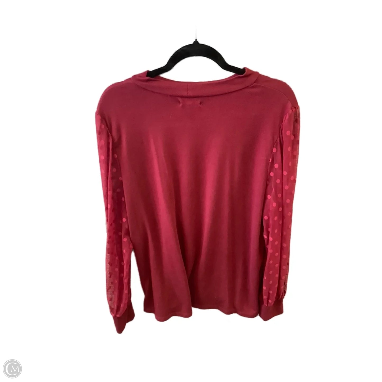 Top Long Sleeve By Maurices In Red, Size: 1x