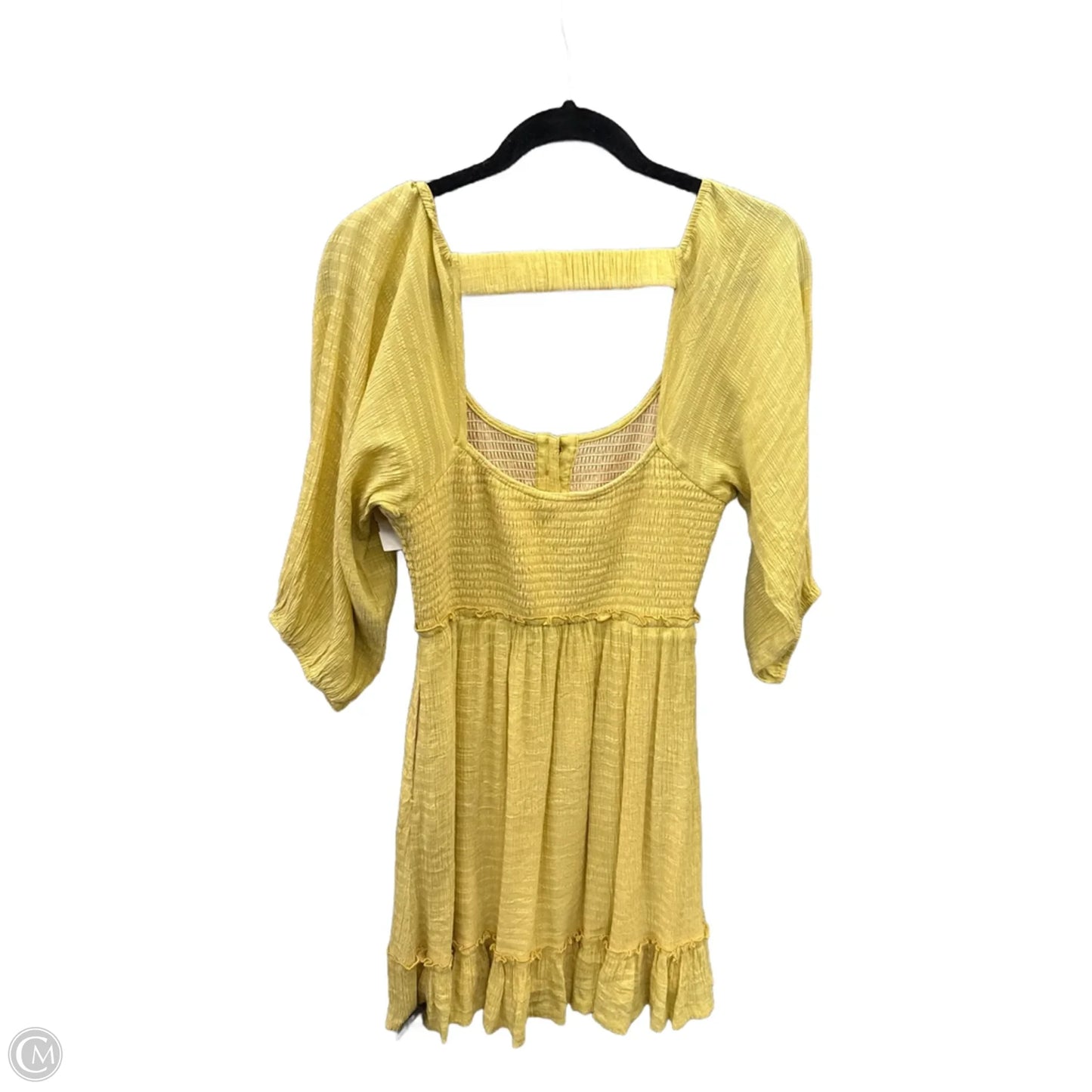 Dress Casual Midi By Listicle In Yellow, Size: S