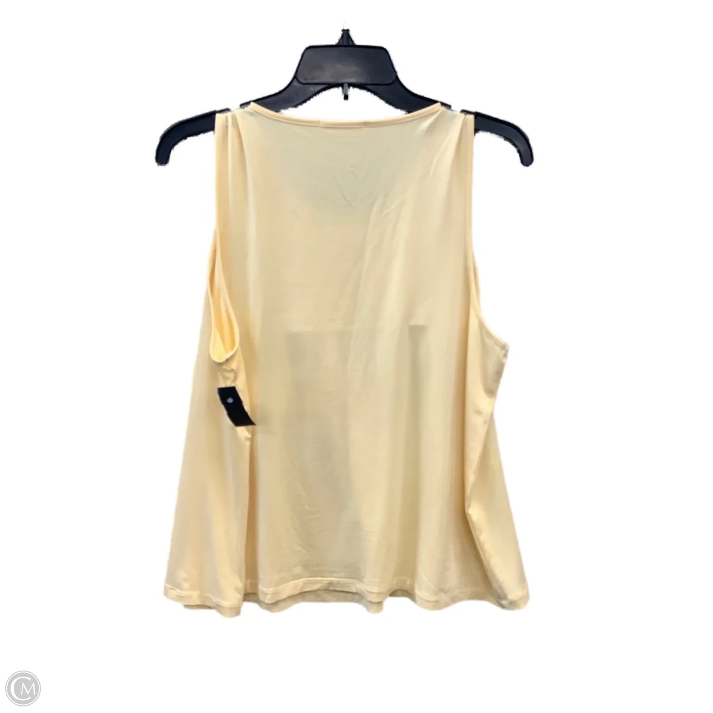 Top Sleeveless By Clothes Mentor In Yellow, Size: Xl