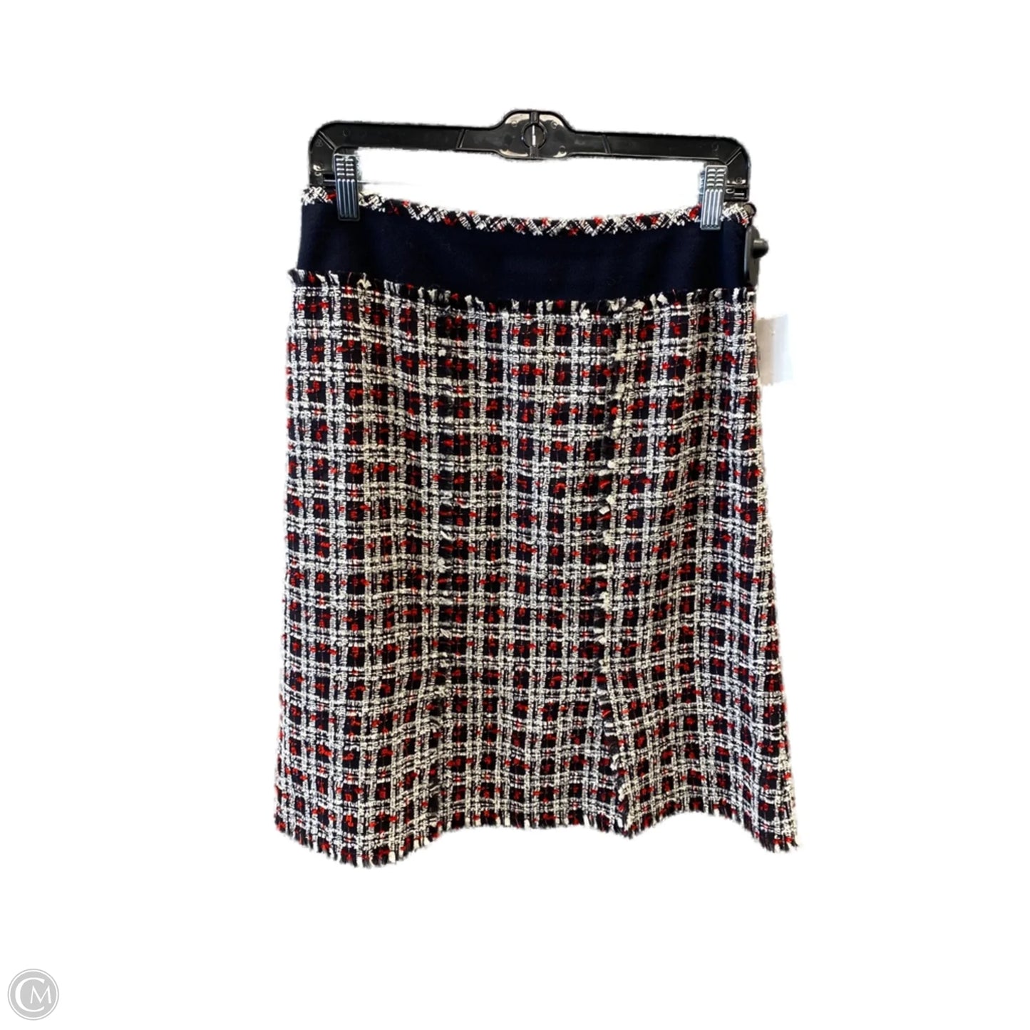 Skirt Designer By Escada In Black & Red, Size: 8
