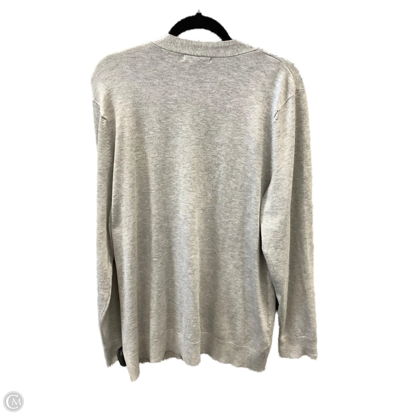 Cardigan By Grace Elements In Grey, Size: Xxl