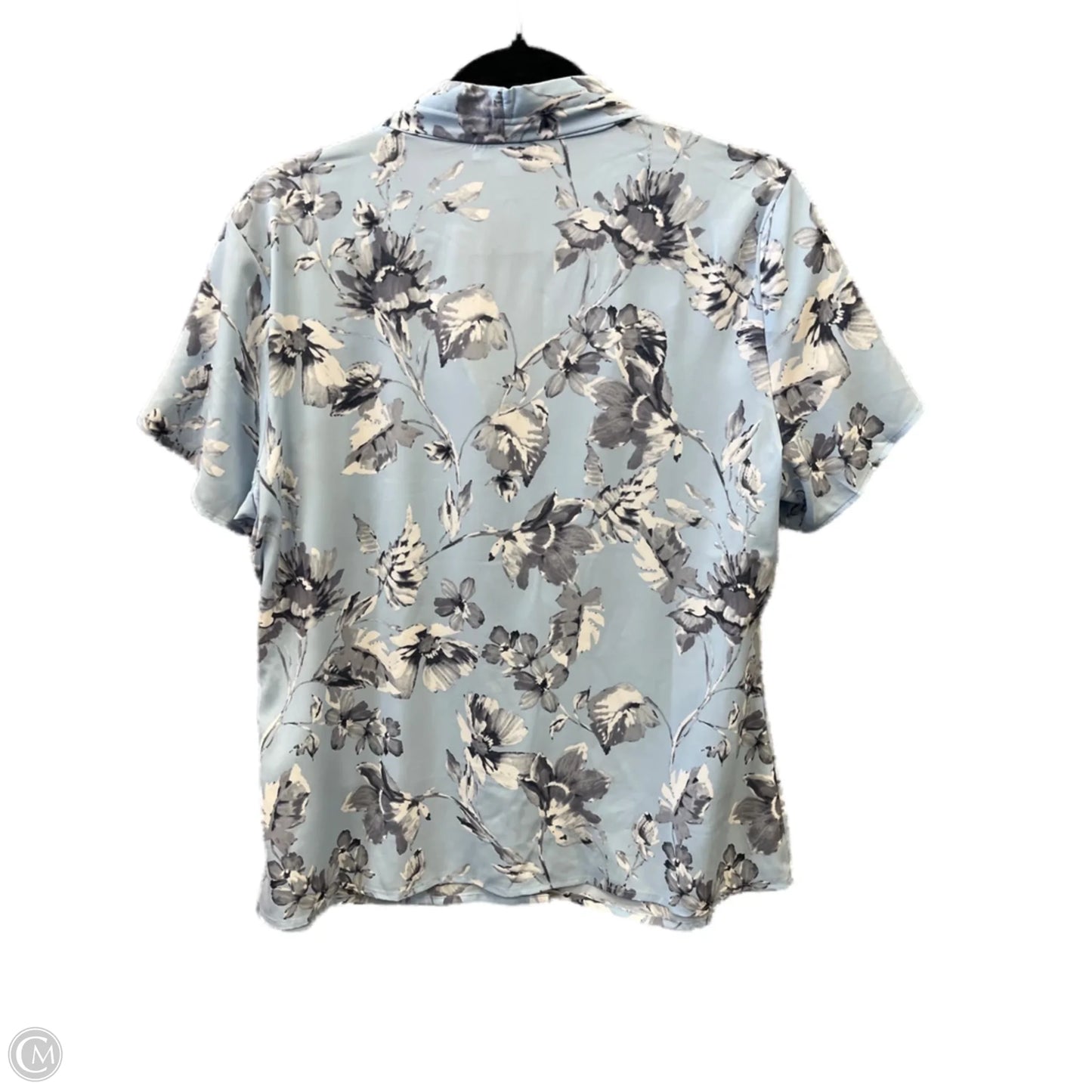 Top Short Sleeve By Calvin Klein In Blue, Size: Xl