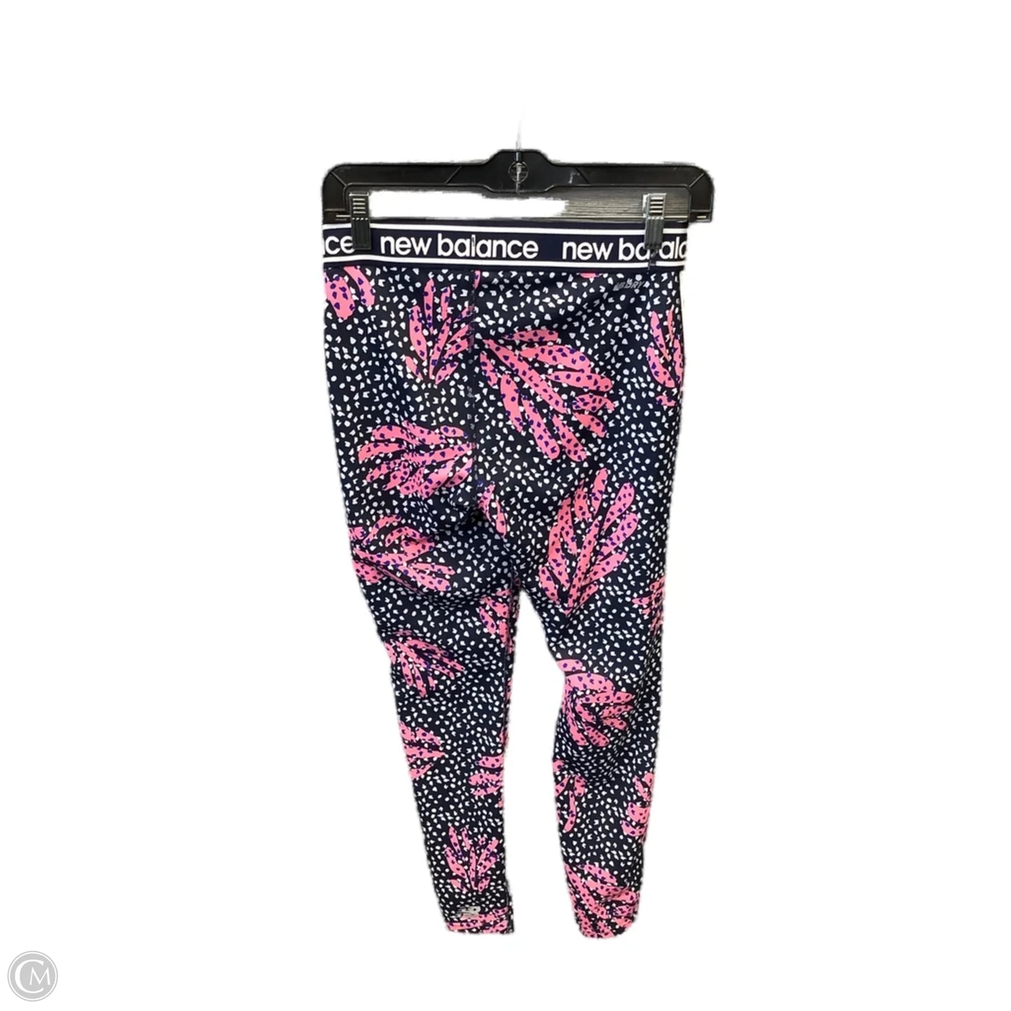 Athletic Leggings By New Balance In Blue & Pink, Size: M