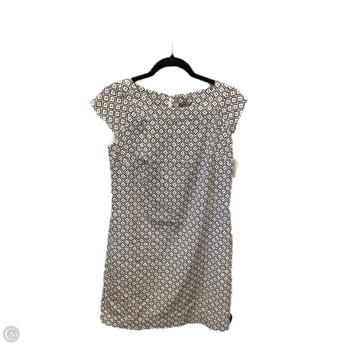 Dress Casual Midi By Ann Taylor In Black & White, Size: S