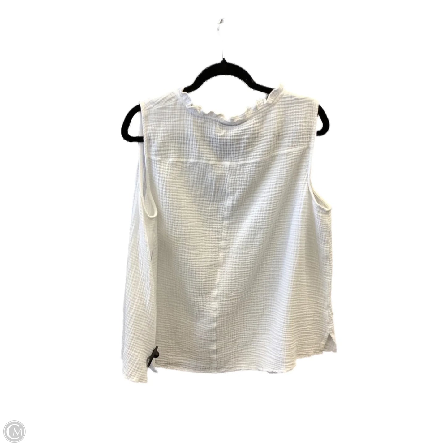 Top Sleeveless By Lane Bryant In White, Size: 1x