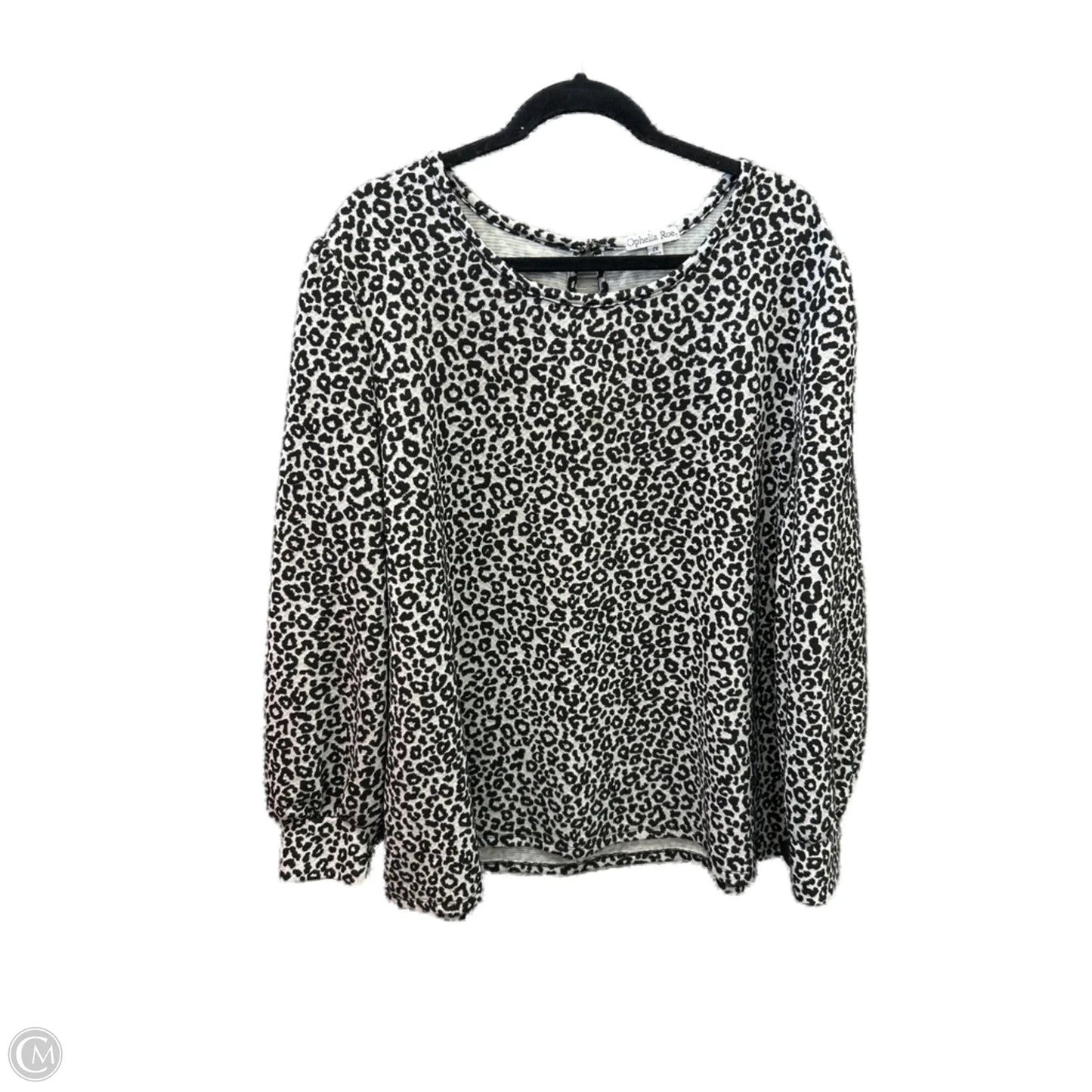 Top Long Sleeve By Ophelia Roe In Animal Print, Size: 2x