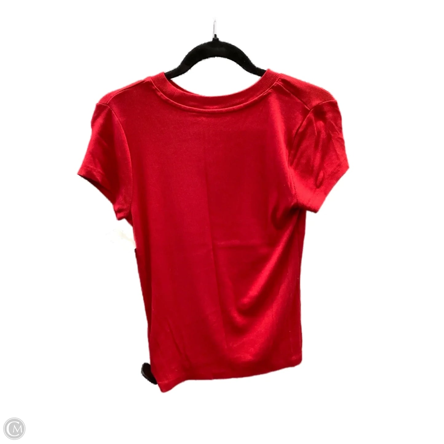Top Short Sleeve Basic By A New Day In Red, Size: M