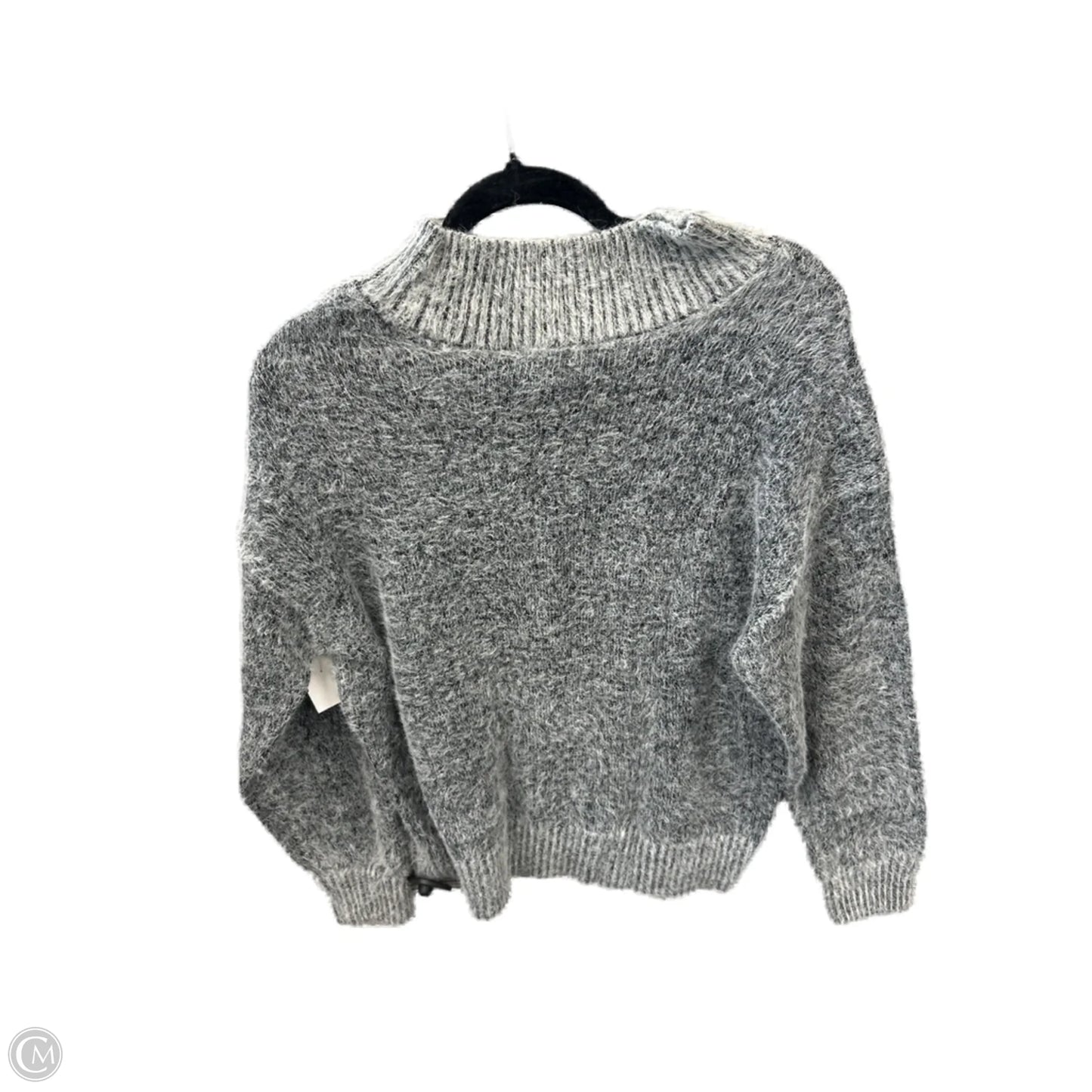 Sweater By Falls Creek In Grey, Size: 1x