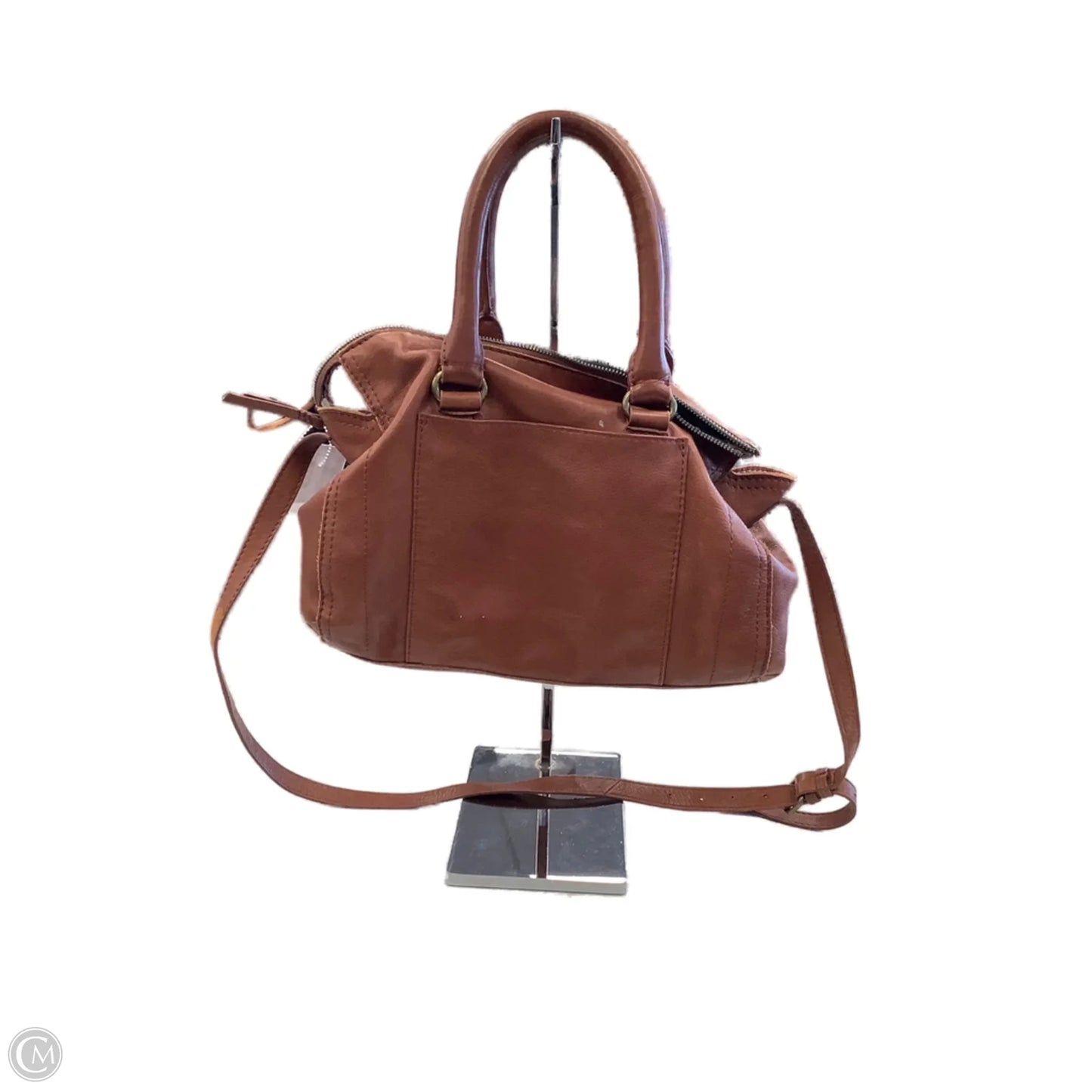 Handbag Leather By Clothes Mentor, Size: Medium