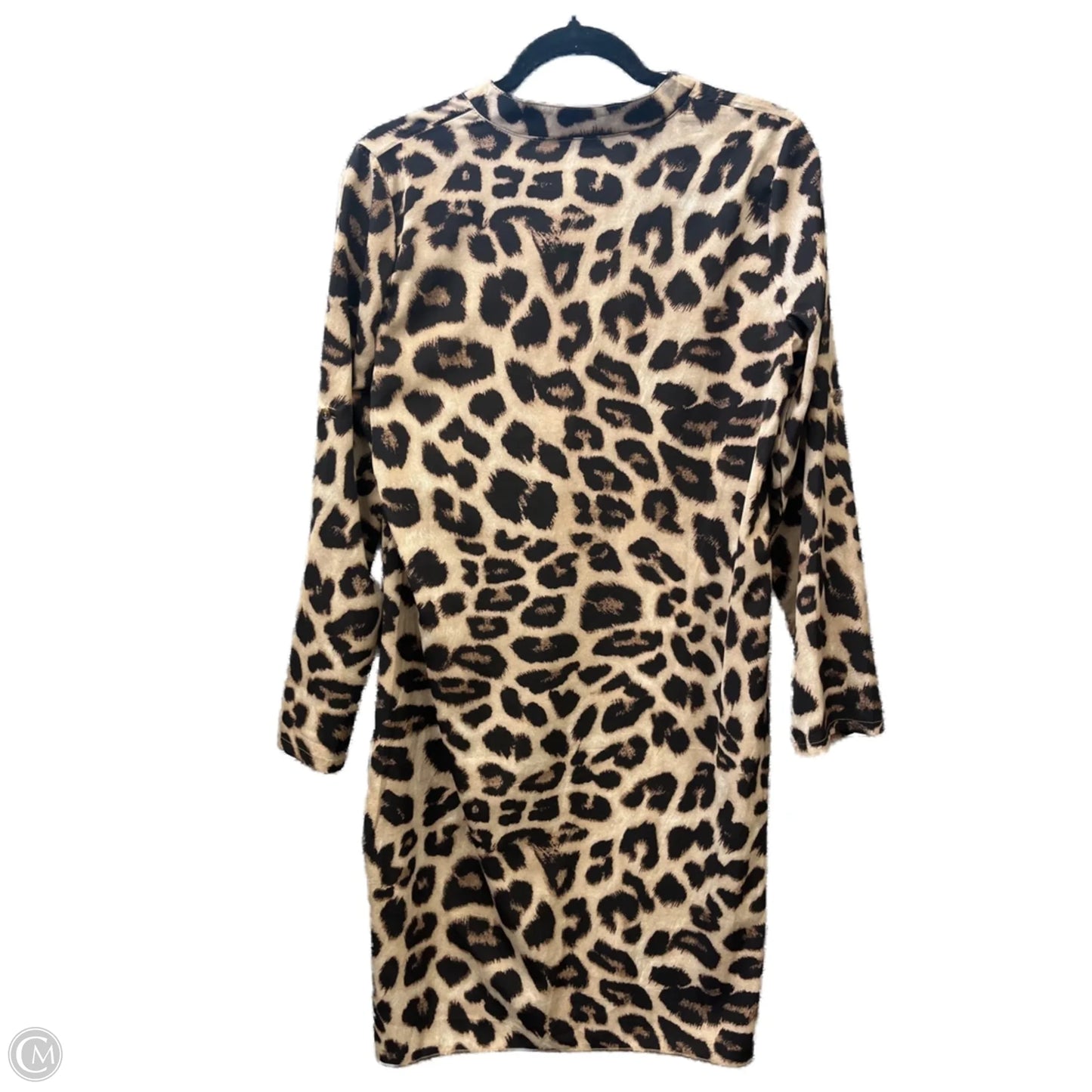 Tunic Long Sleeve By Shein In Animal Print, Size: M
