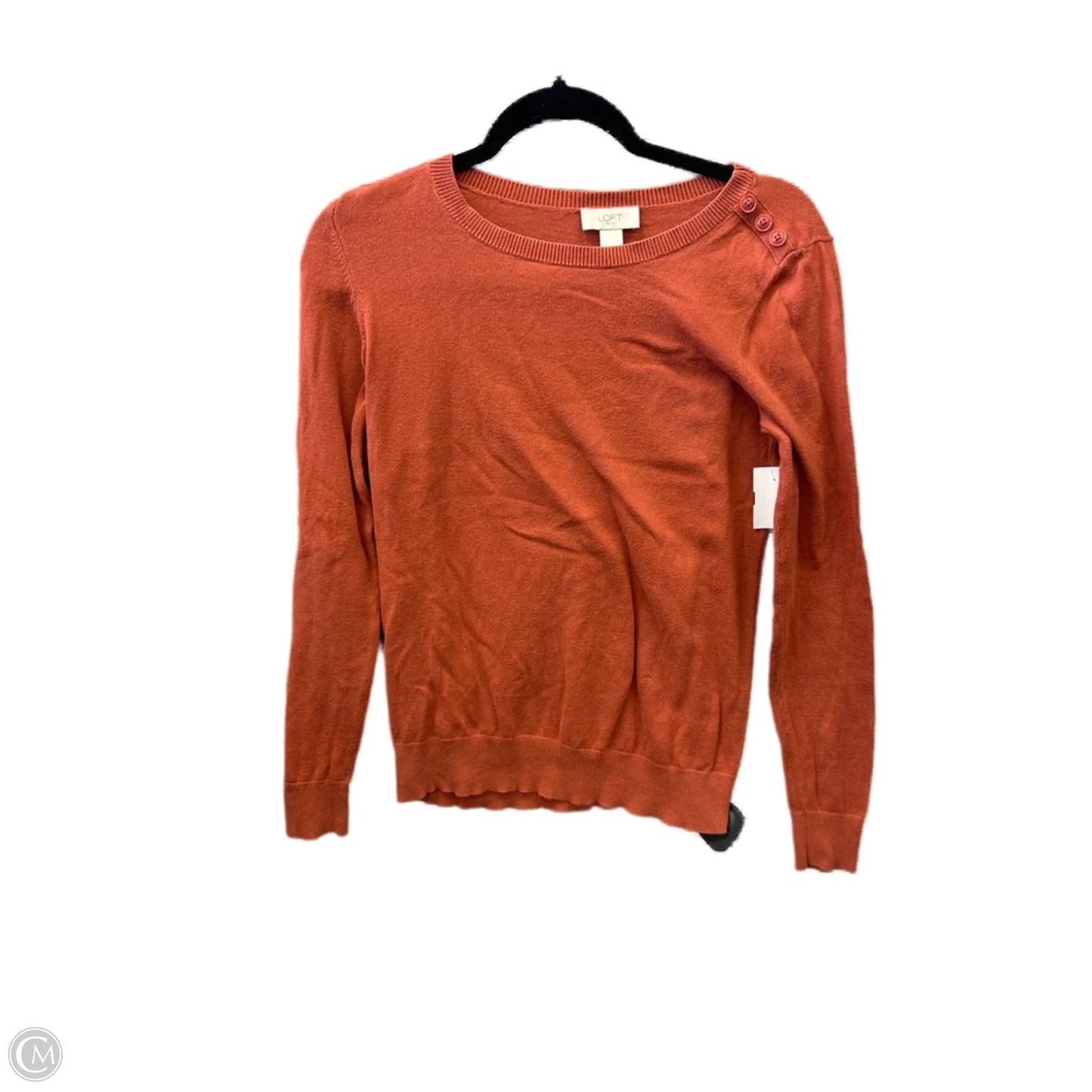 Top Long Sleeve By Loft In Orange, Size: Xs