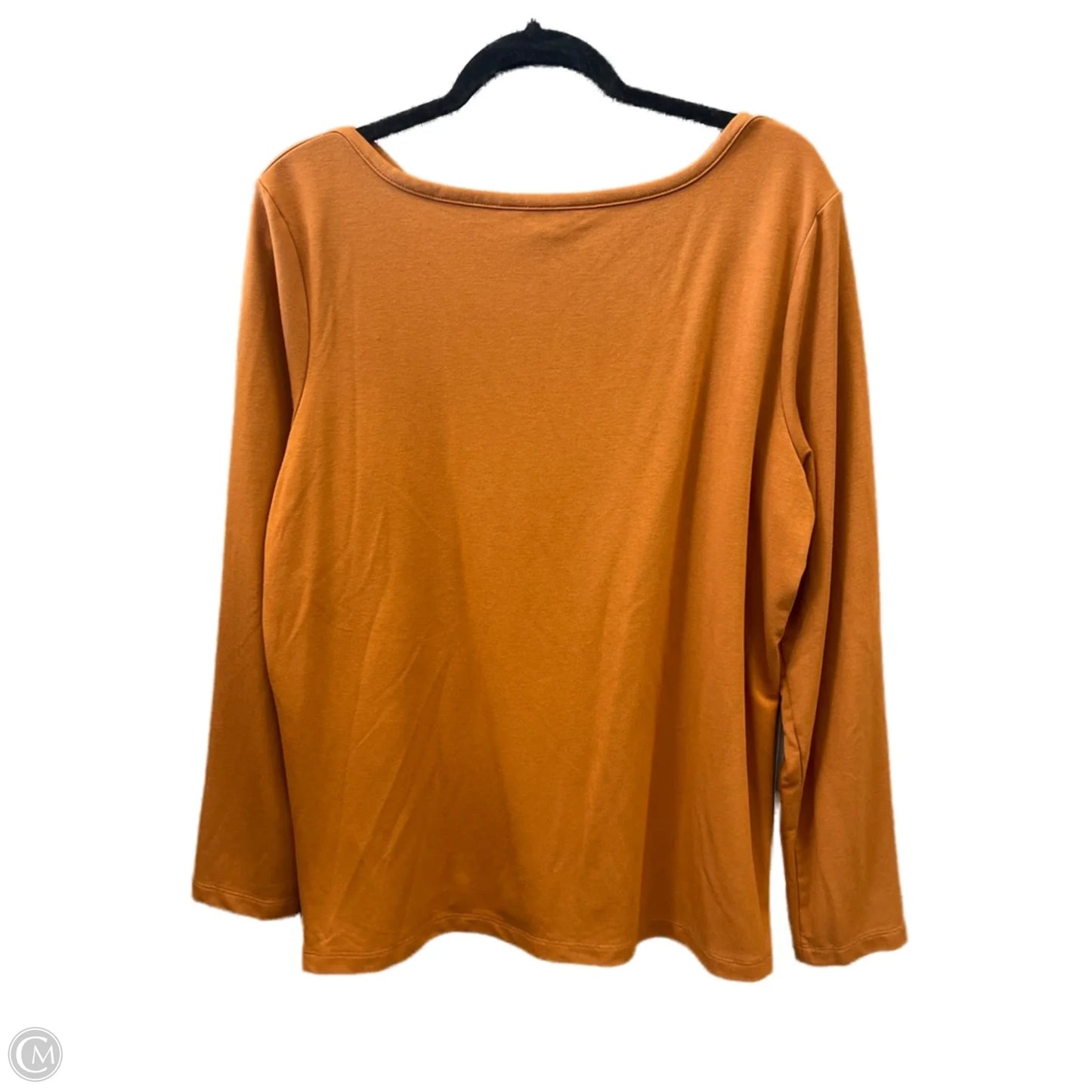 Top Long Sleeve Basic By Banana Republic In Brown, Size: Xl