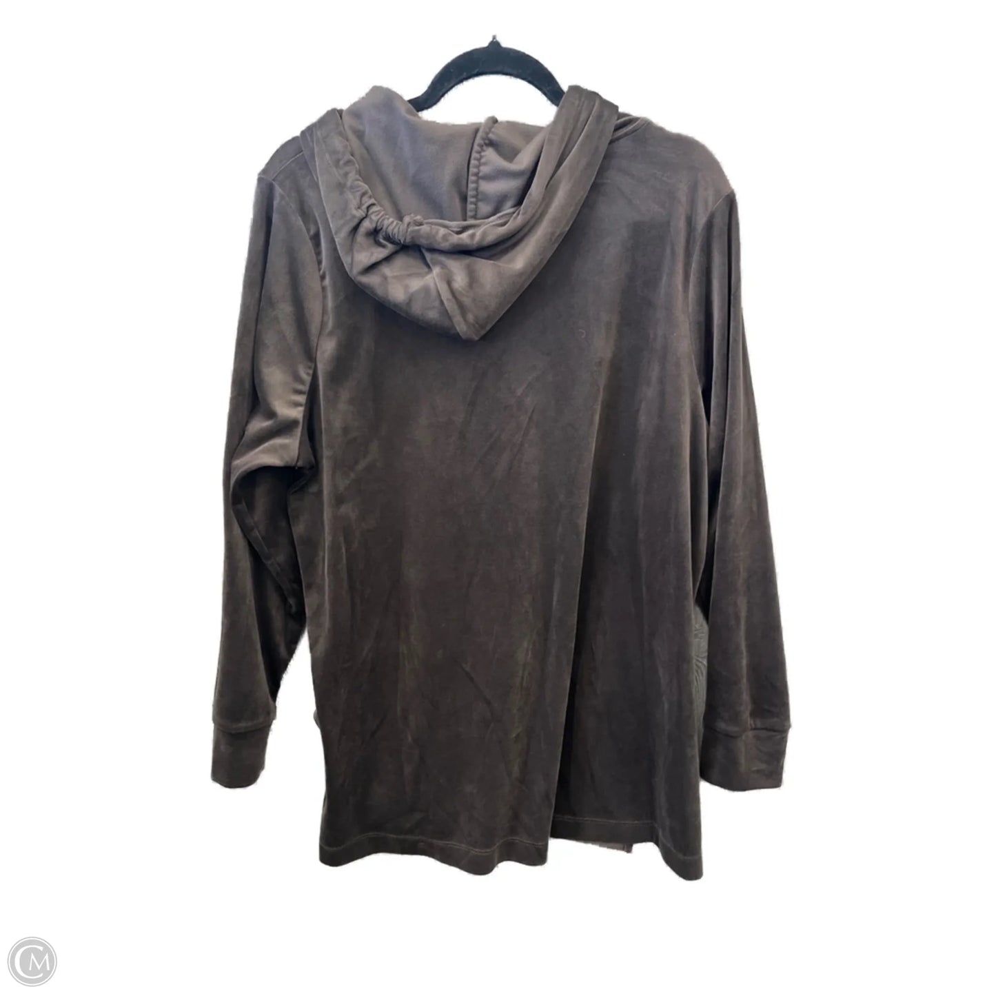 Top Long Sleeve By Cable And Gauge In Brown, Size: 1x