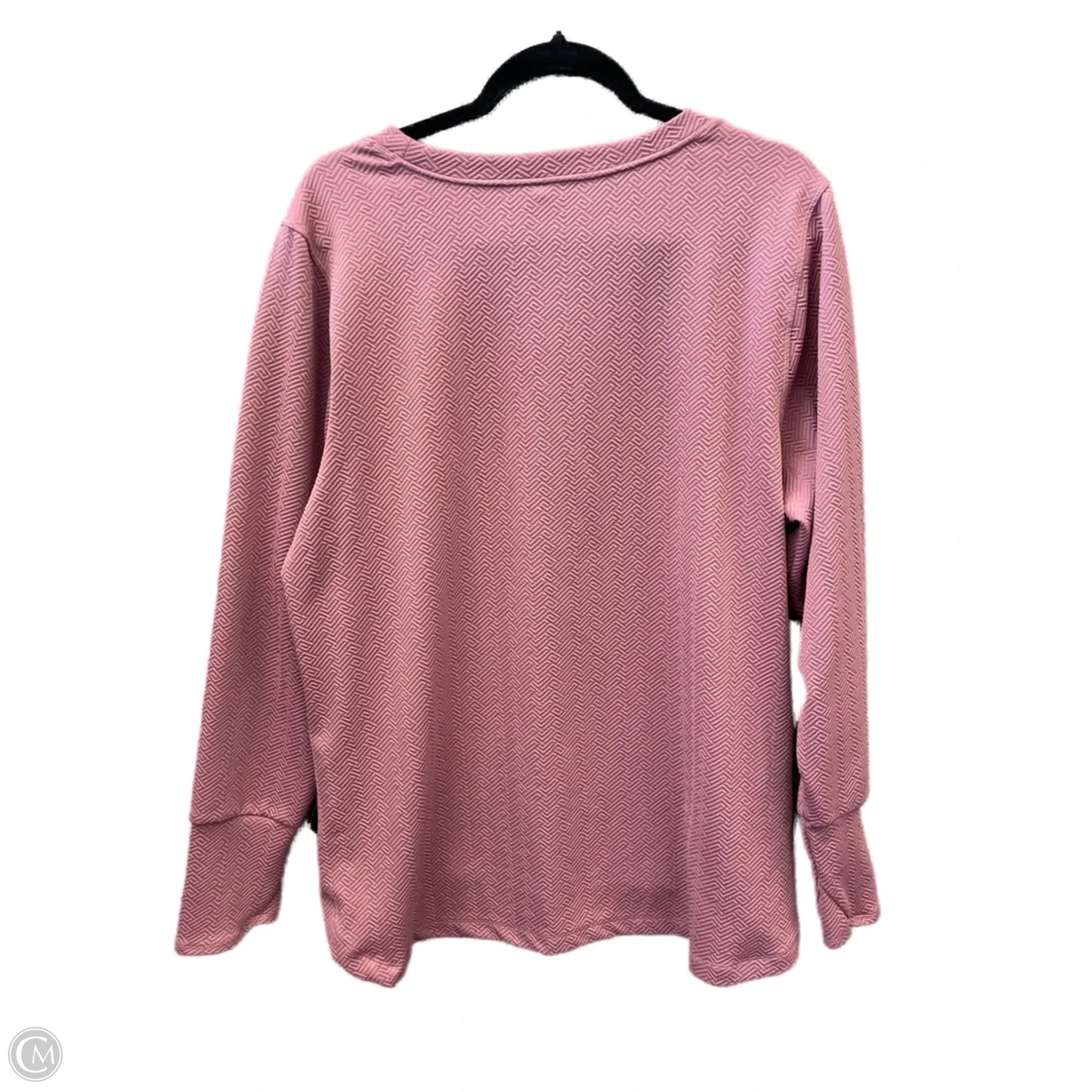 Athletic Sweatshirt Crewneck By Mta Pro In Pink, Size: 2x