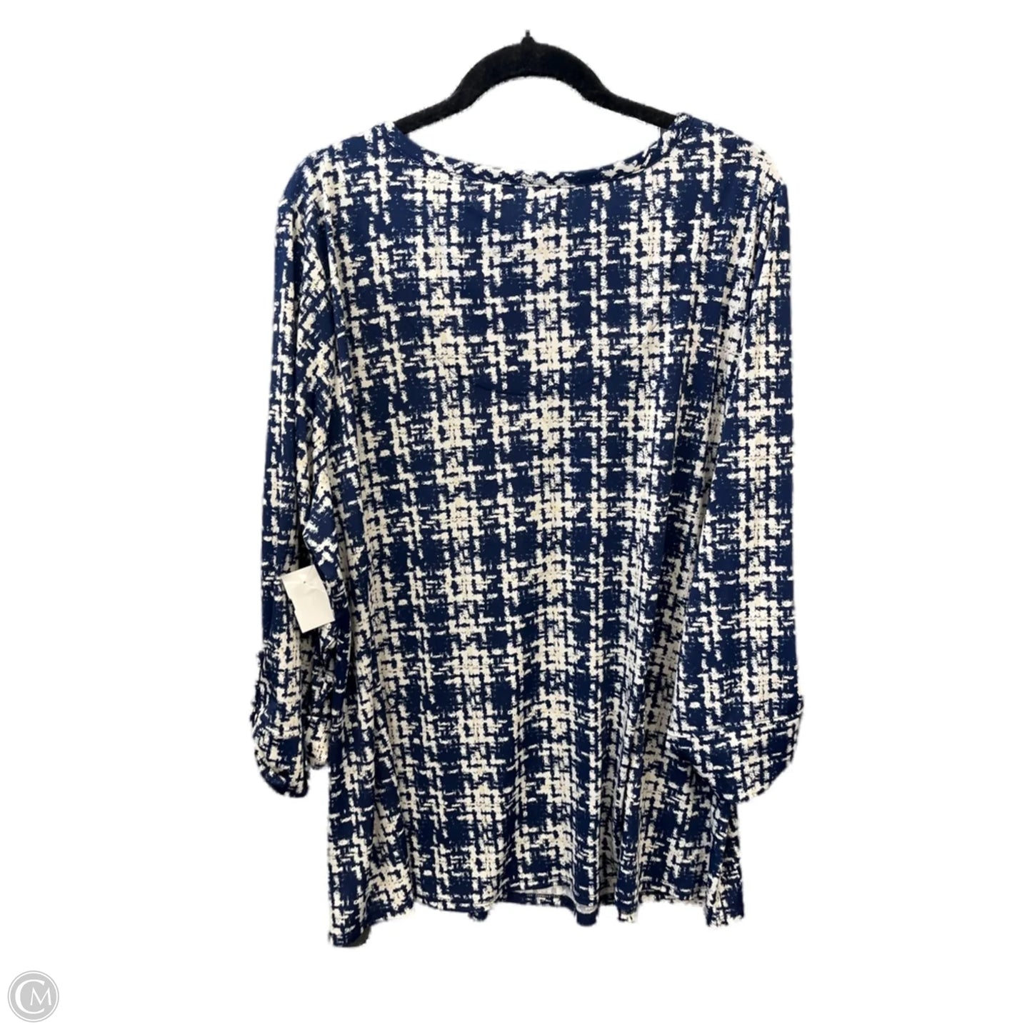 Top Long Sleeve By Cocomo In Blue, Size: 3x