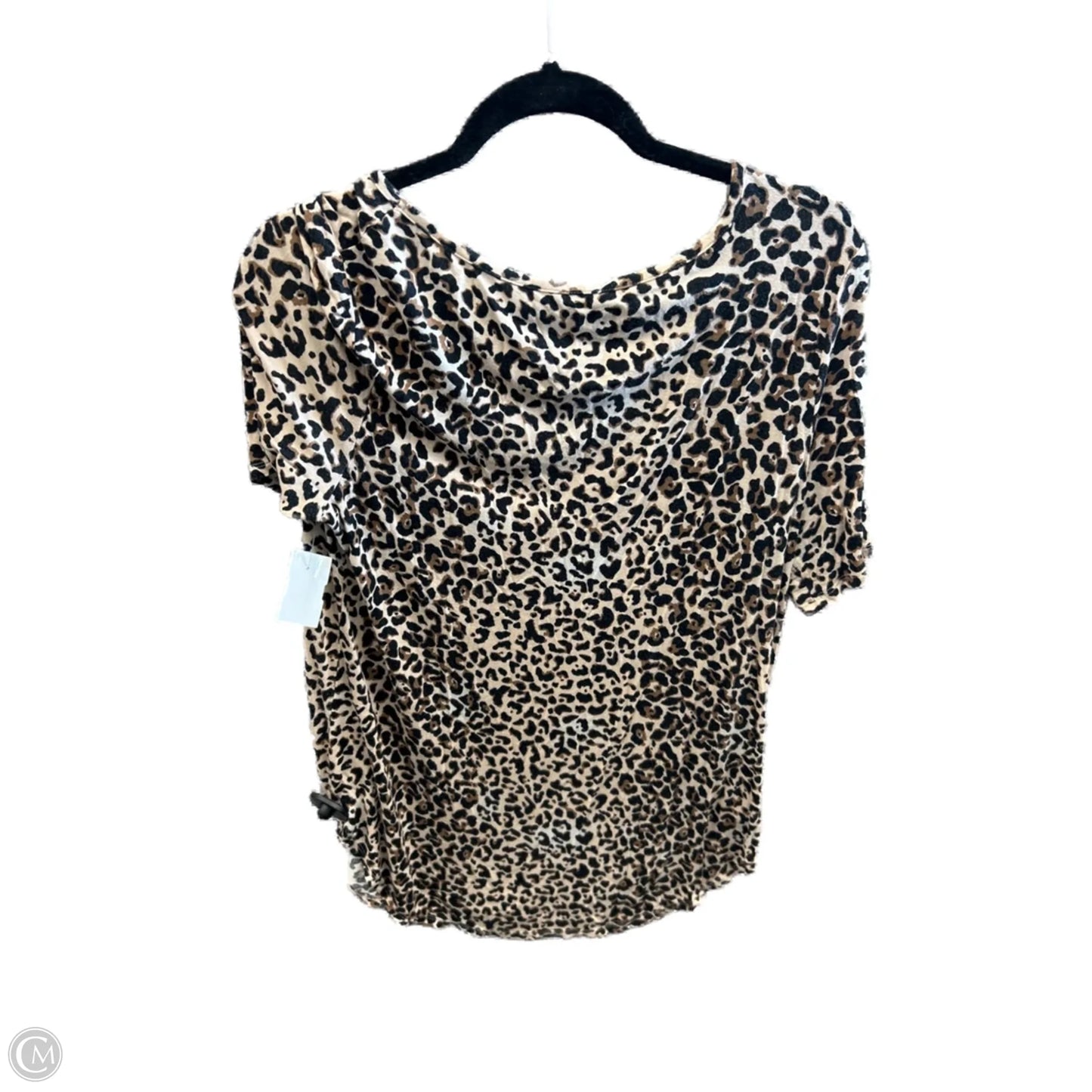 Top Short Sleeve By Maurices In Animal Print, Size: M