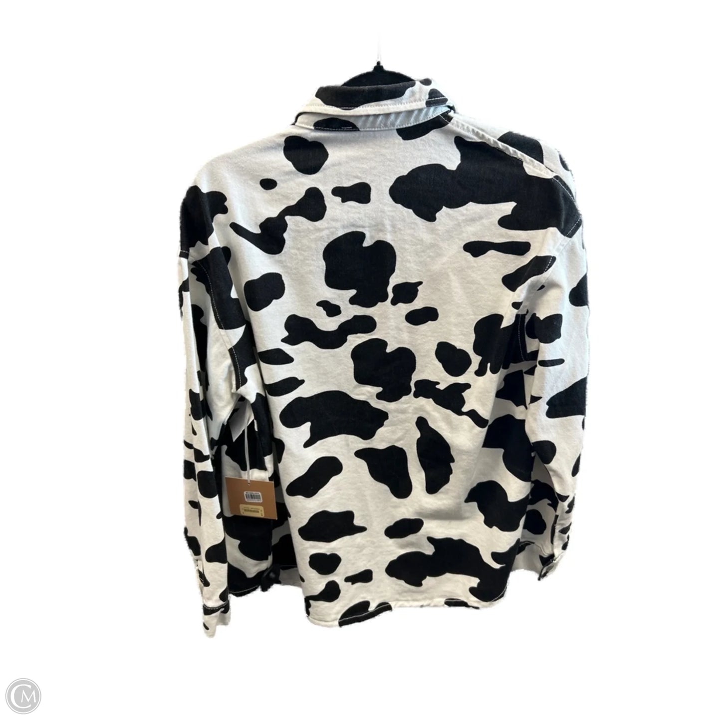 Jacket Denim By Clothes Mentor In Animal Print, Size: M