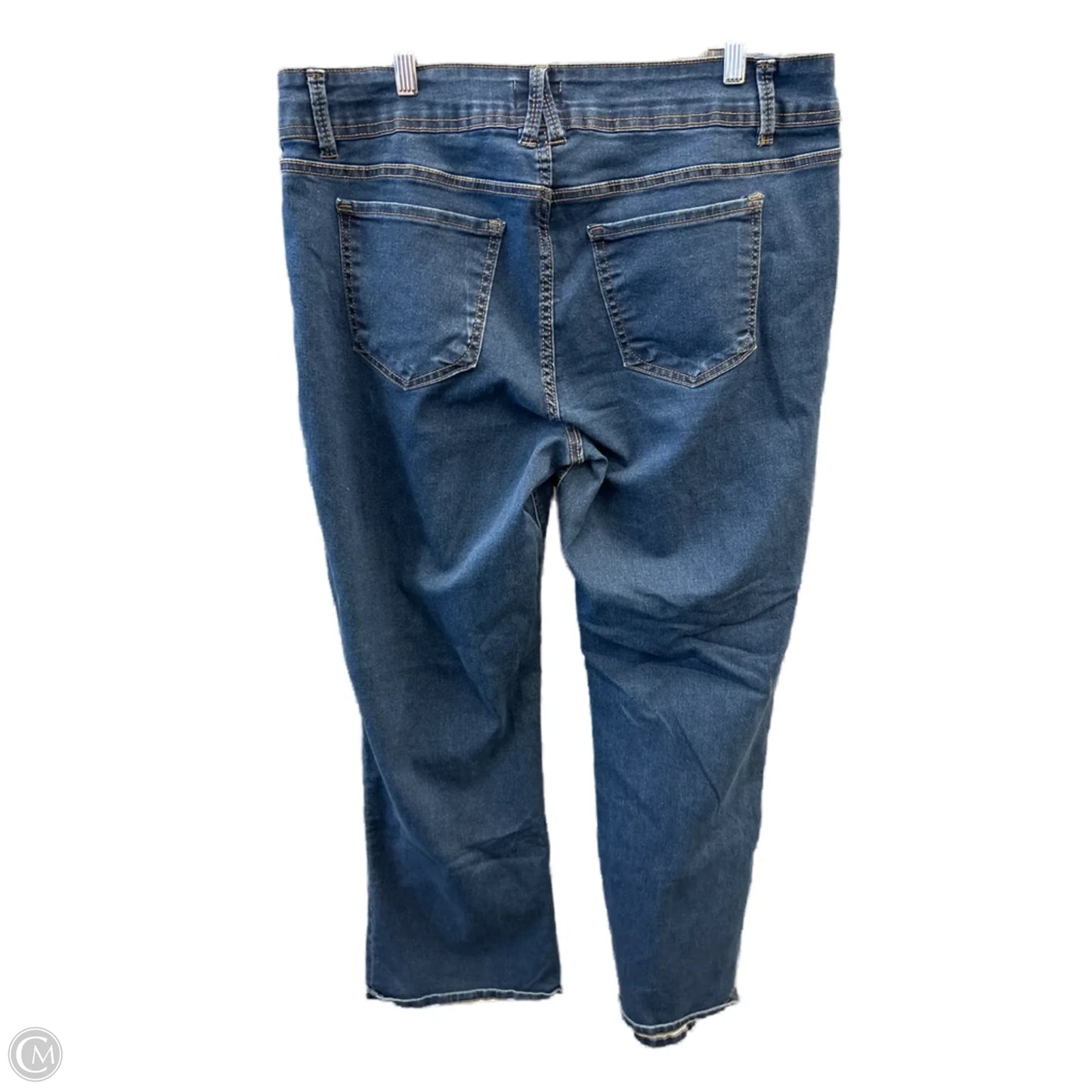 Jeans Boot Cut By Angels In Blue Denim, Size: 16