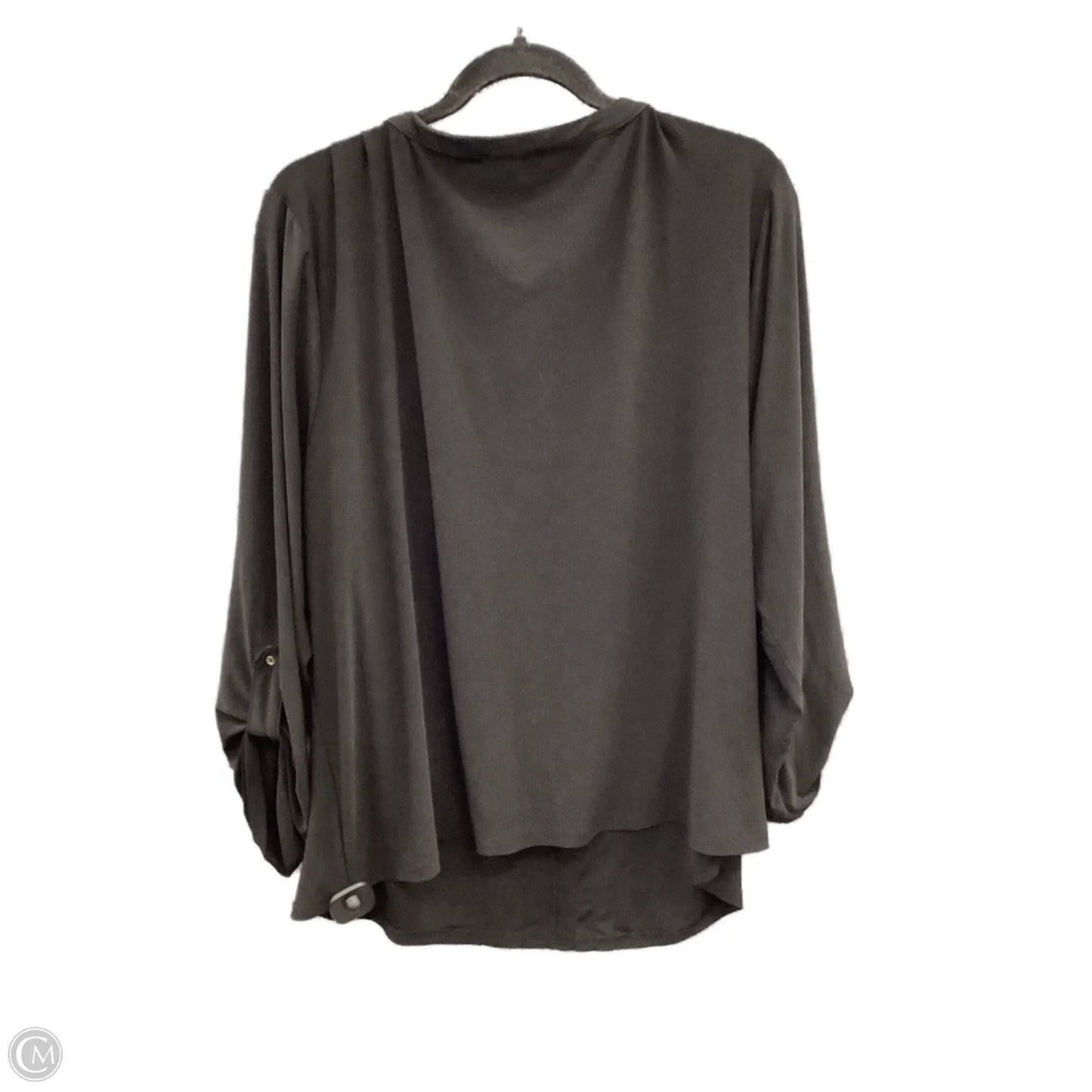 Top Long Sleeve By Roz And Ali In Black, Size: 2x